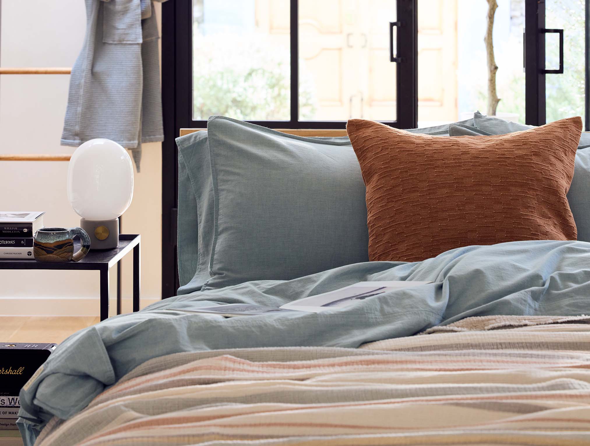 Organic Crinkled Percale Deluxe Bed Bundle - Image 7
