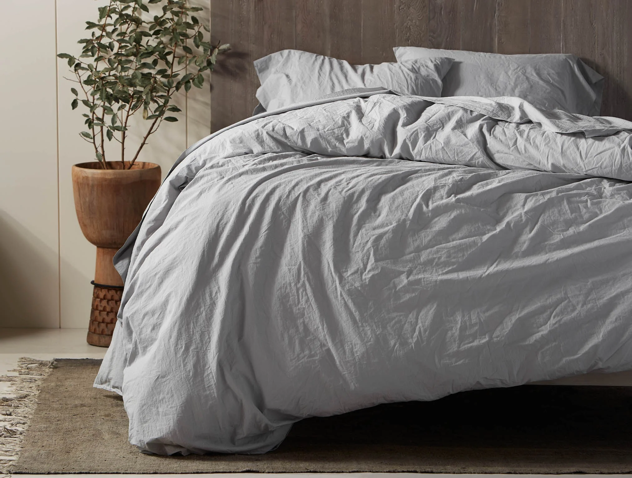 Organic Crinkled Percale Deluxe Bed Bundle - Image 9