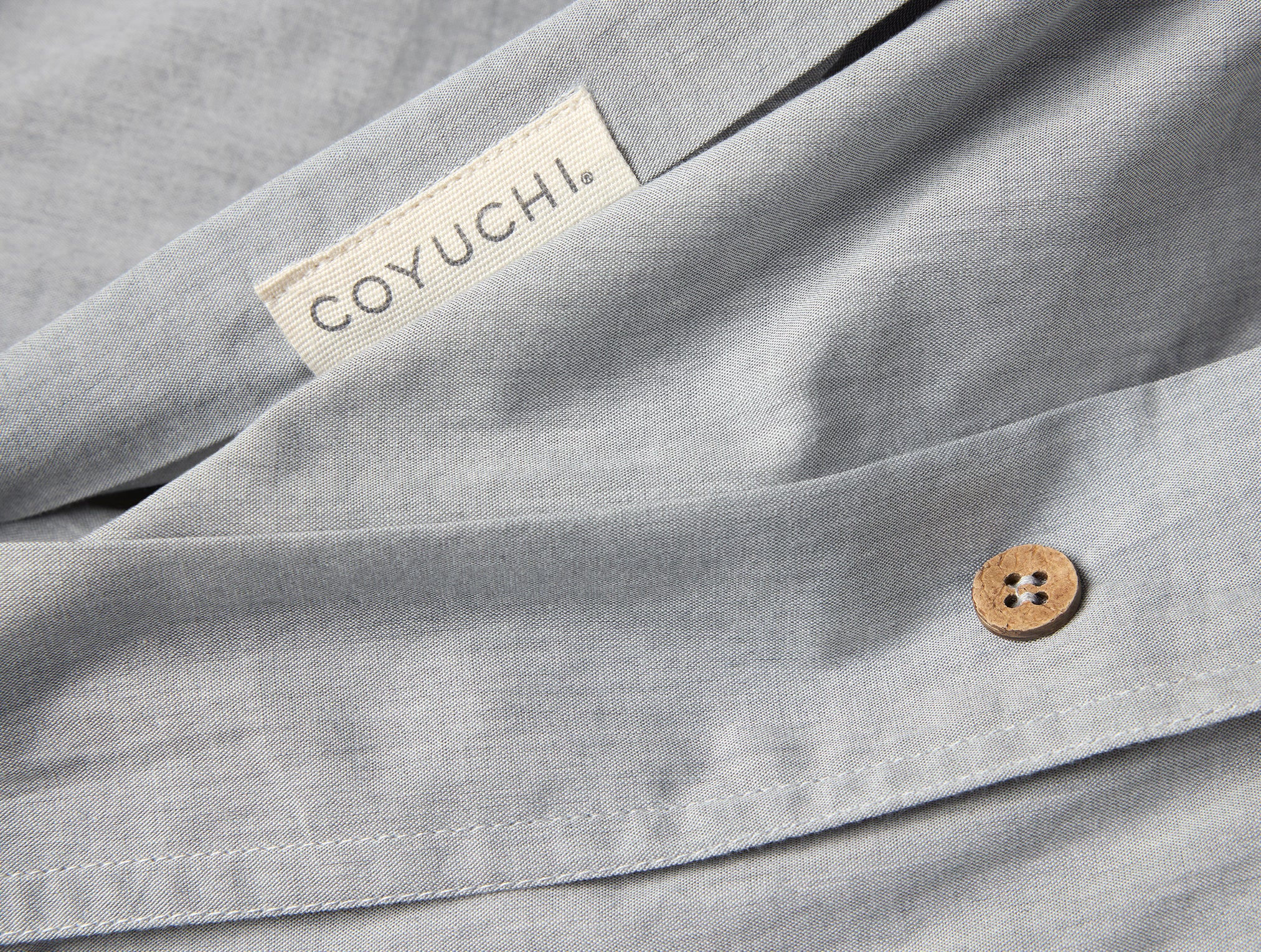 Organic Crinkled Percale™ Duvet Cover - Image 4