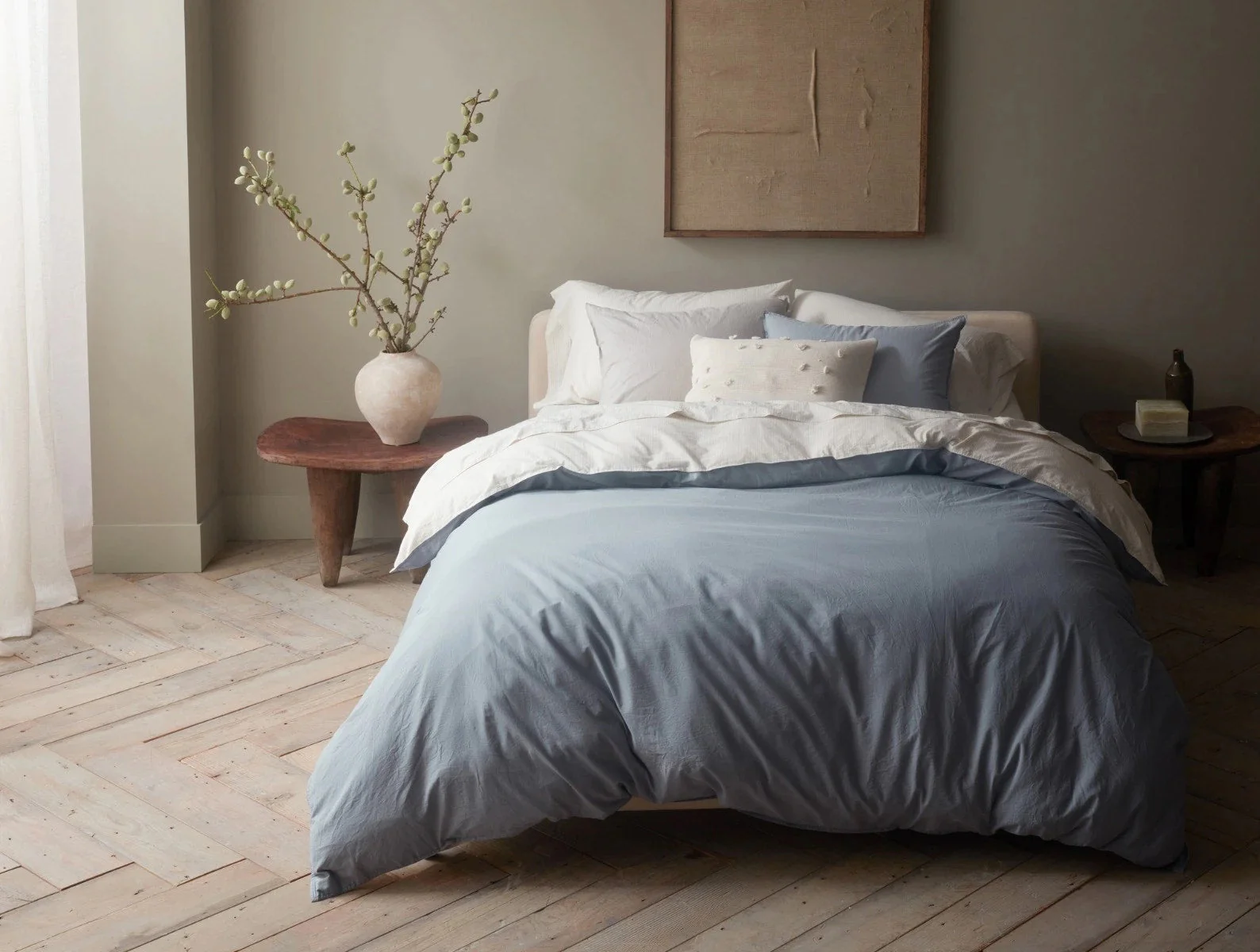Organic Crinkled Percale™️ Duvet Cover - Image 2
