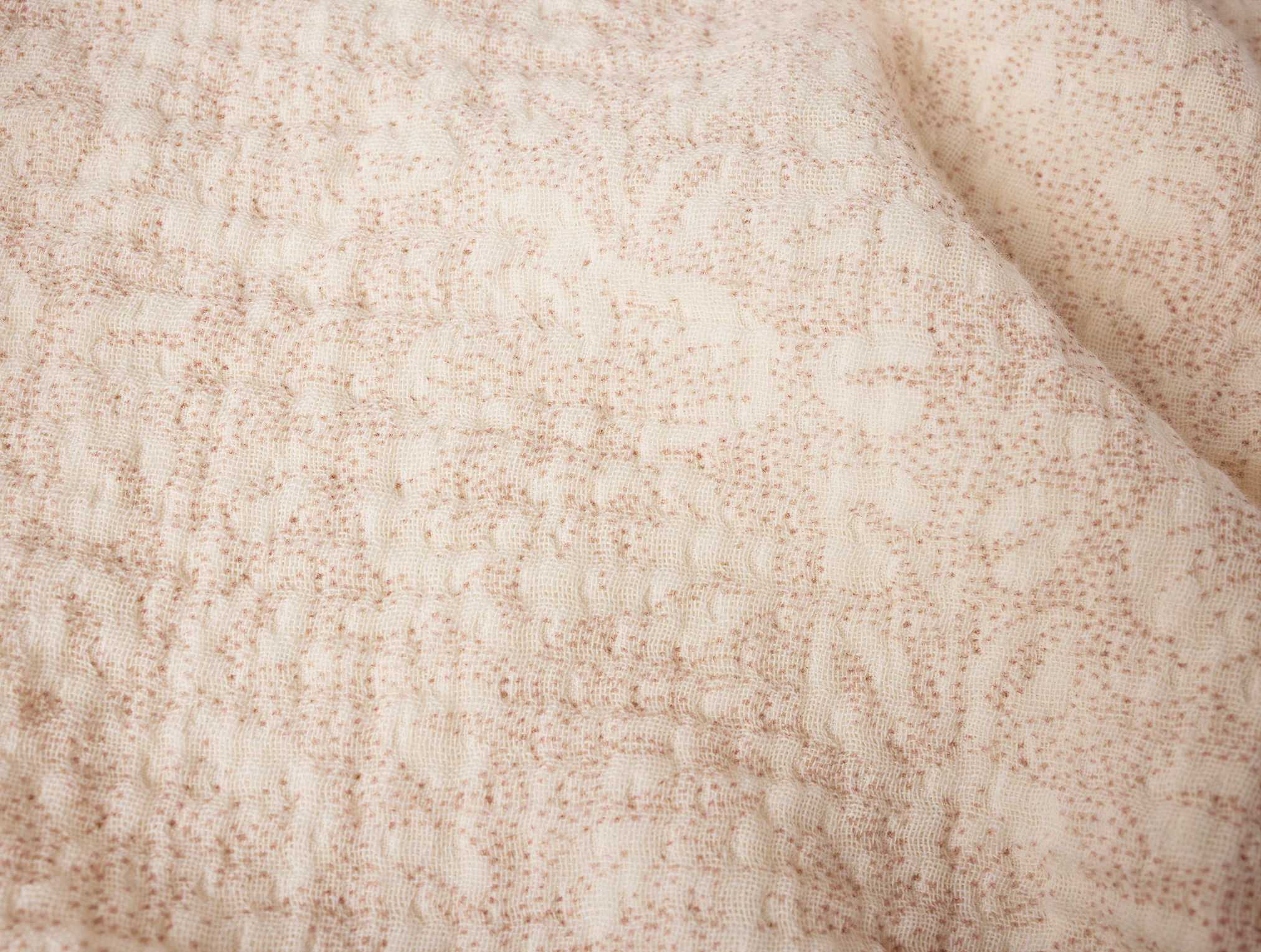 Organic Print Matelasse Baby Blanket - Image 2