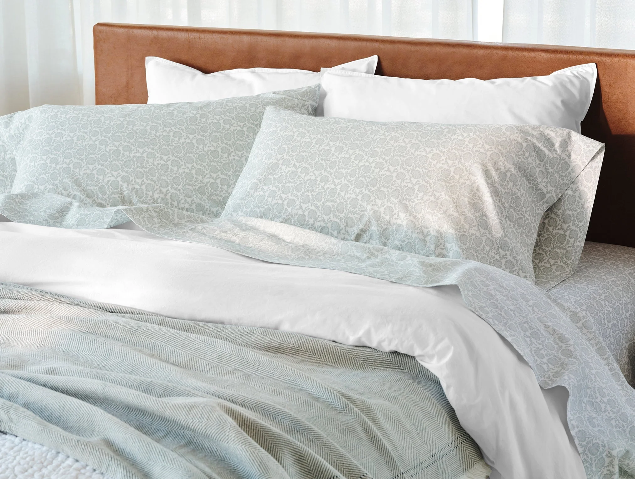 Organic Print Percale Pillowcases - Image 2
