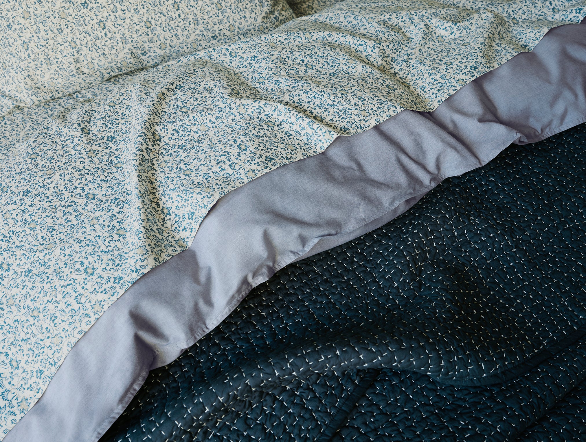 Organic Print Percale Sheet Set - Image 3