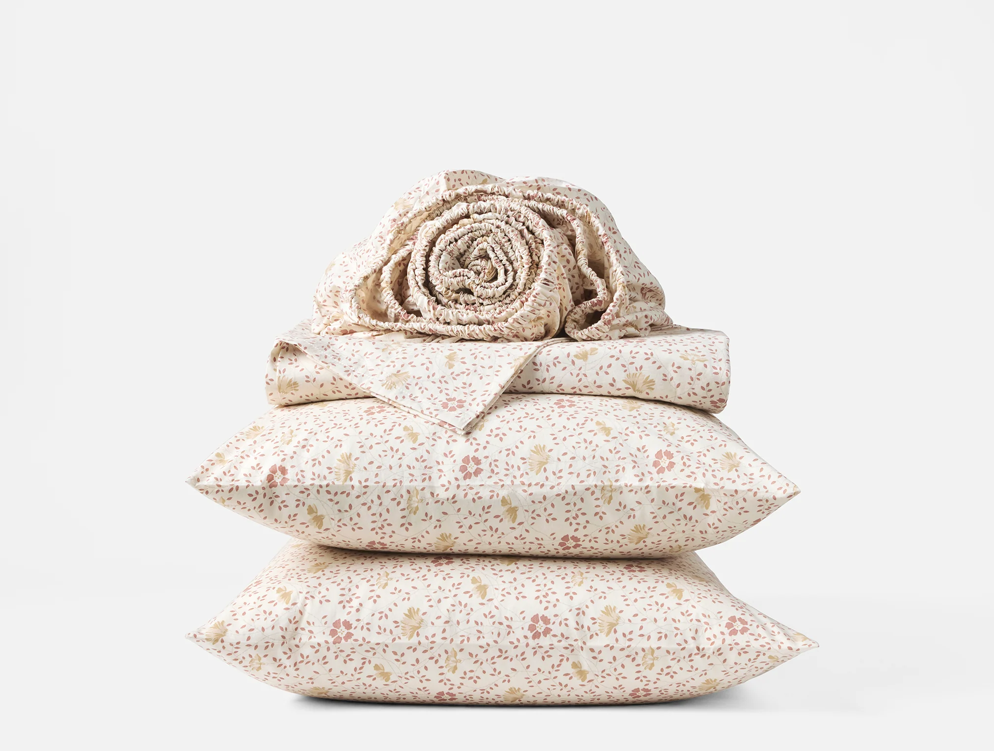 Organic Print Percale Sheet Set