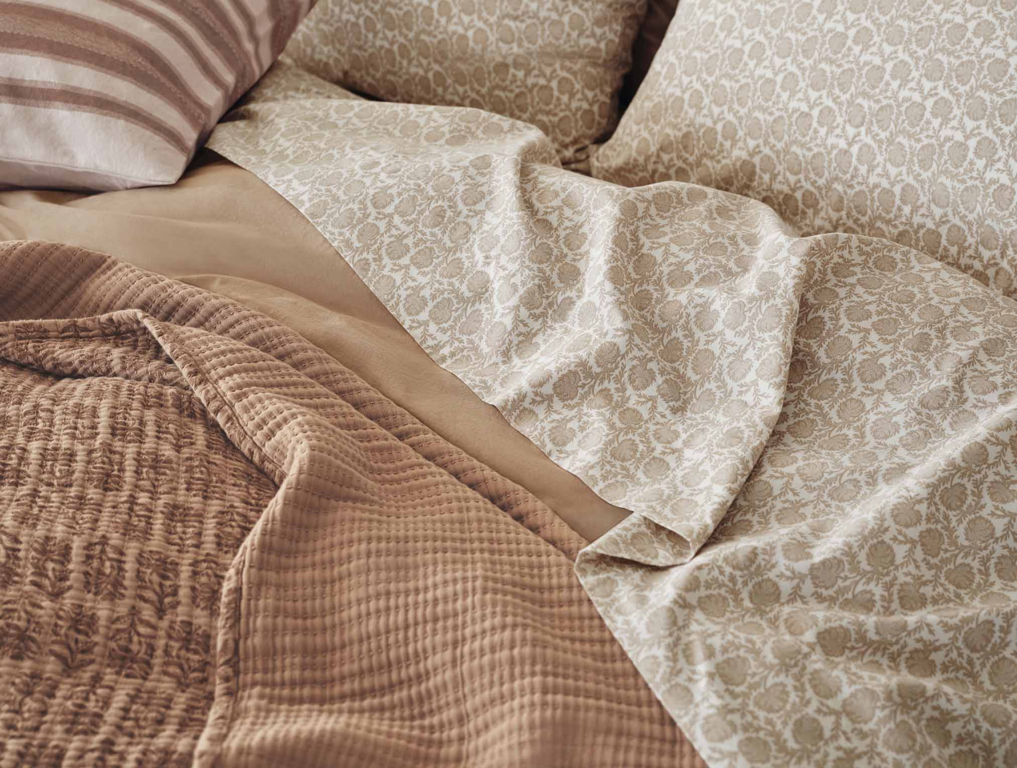 Organic Print Percale Sheet Set - Image 3