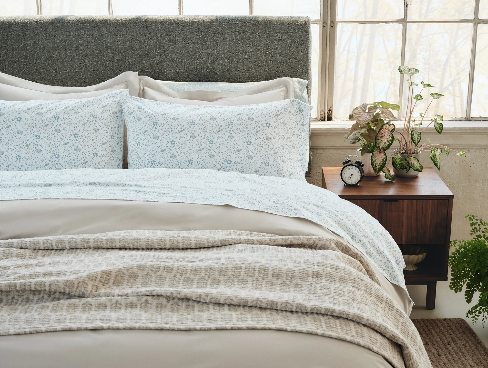 Organic Print Percale Sheet Set - Image 3