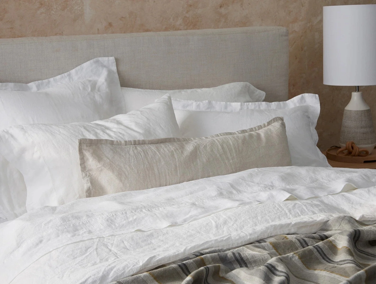 Organic Relaxed Linen Decorative Pillow Cover - Image 4