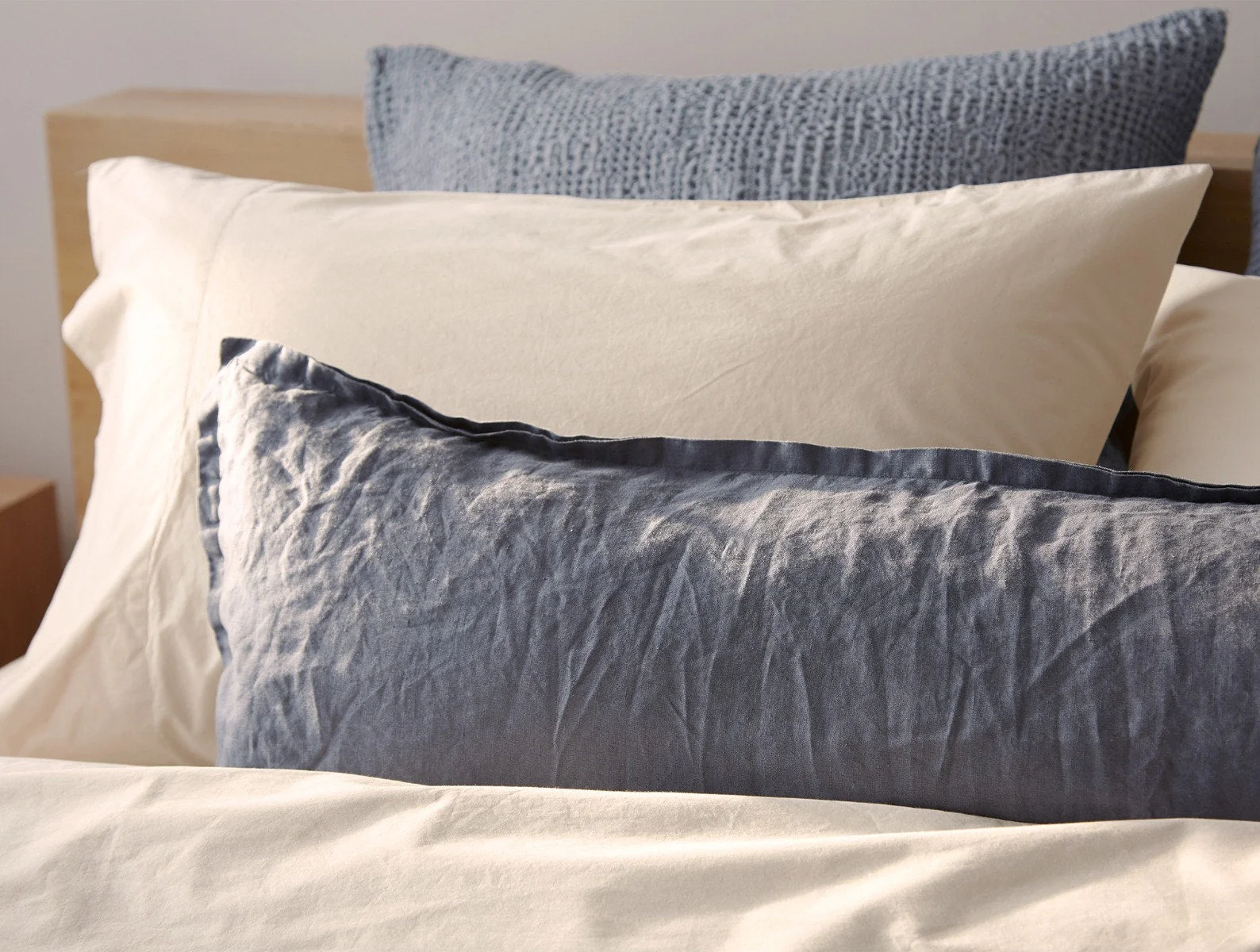 Organic Relaxed Linen Decorative Pillow Cover - Renewed - Image 2