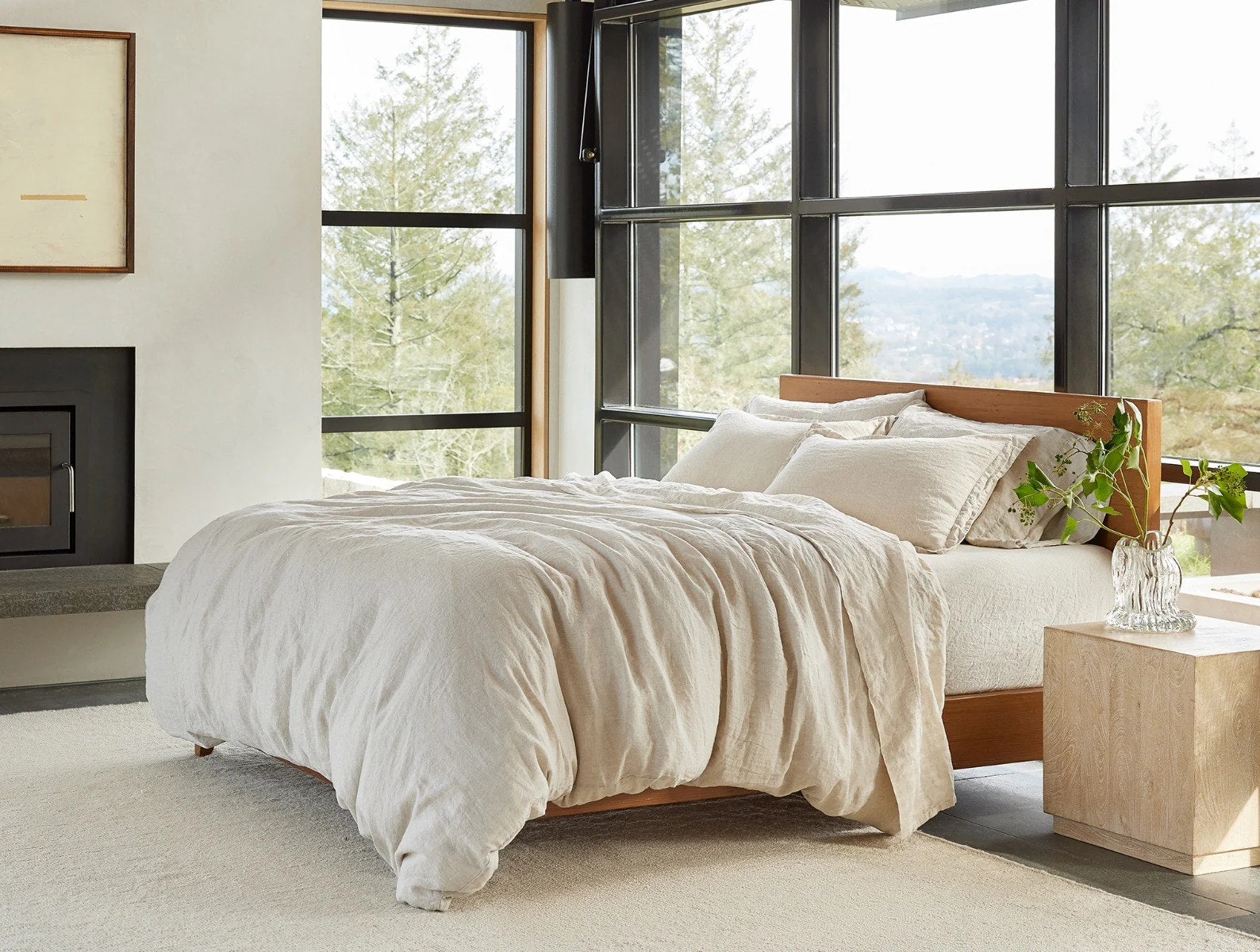 Organic Relaxed Linen Duvet Cover - Renewed - Image 2