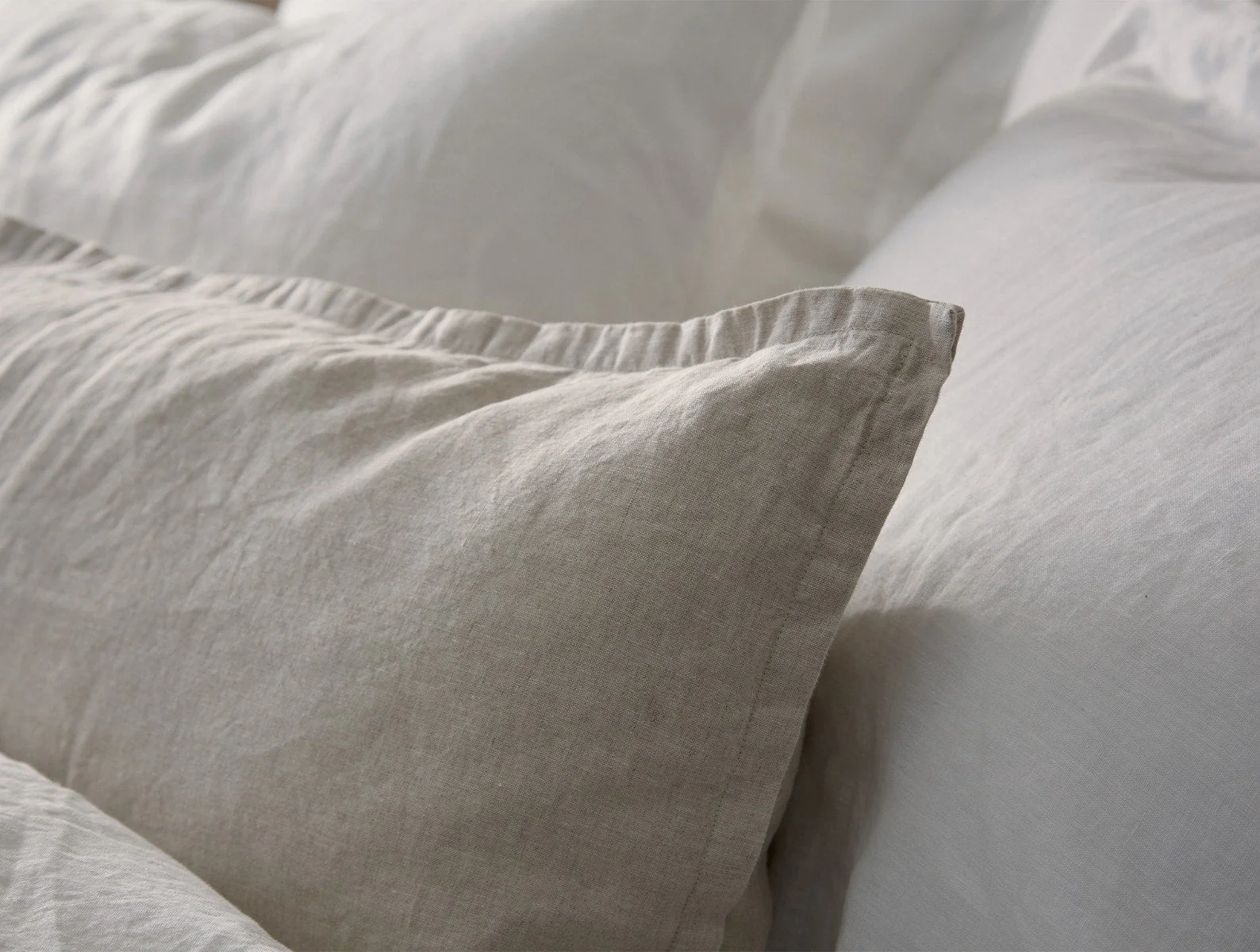 Organic Relaxed Linen Lumbar Pillow Cover - Renewed - Image 2