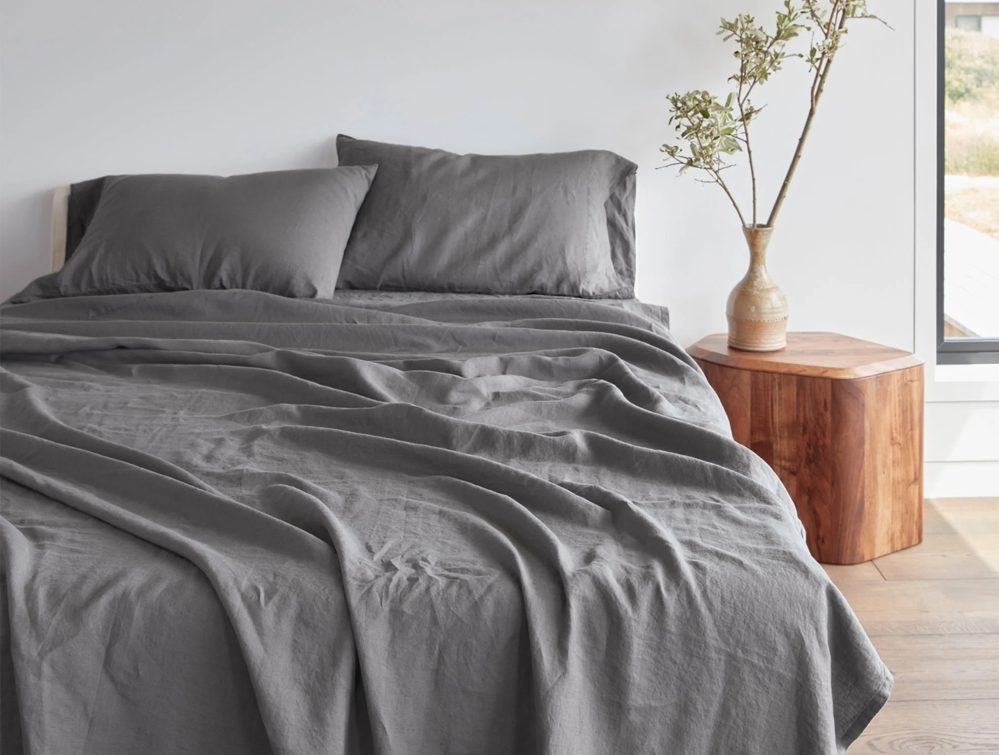 Organic Relaxed Linen Minimalist Bed Bundle - Image 10