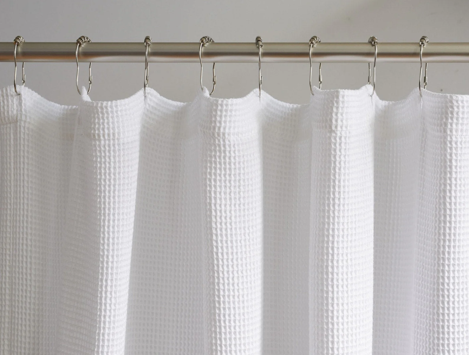 Organic Waffle Shower Curtain
