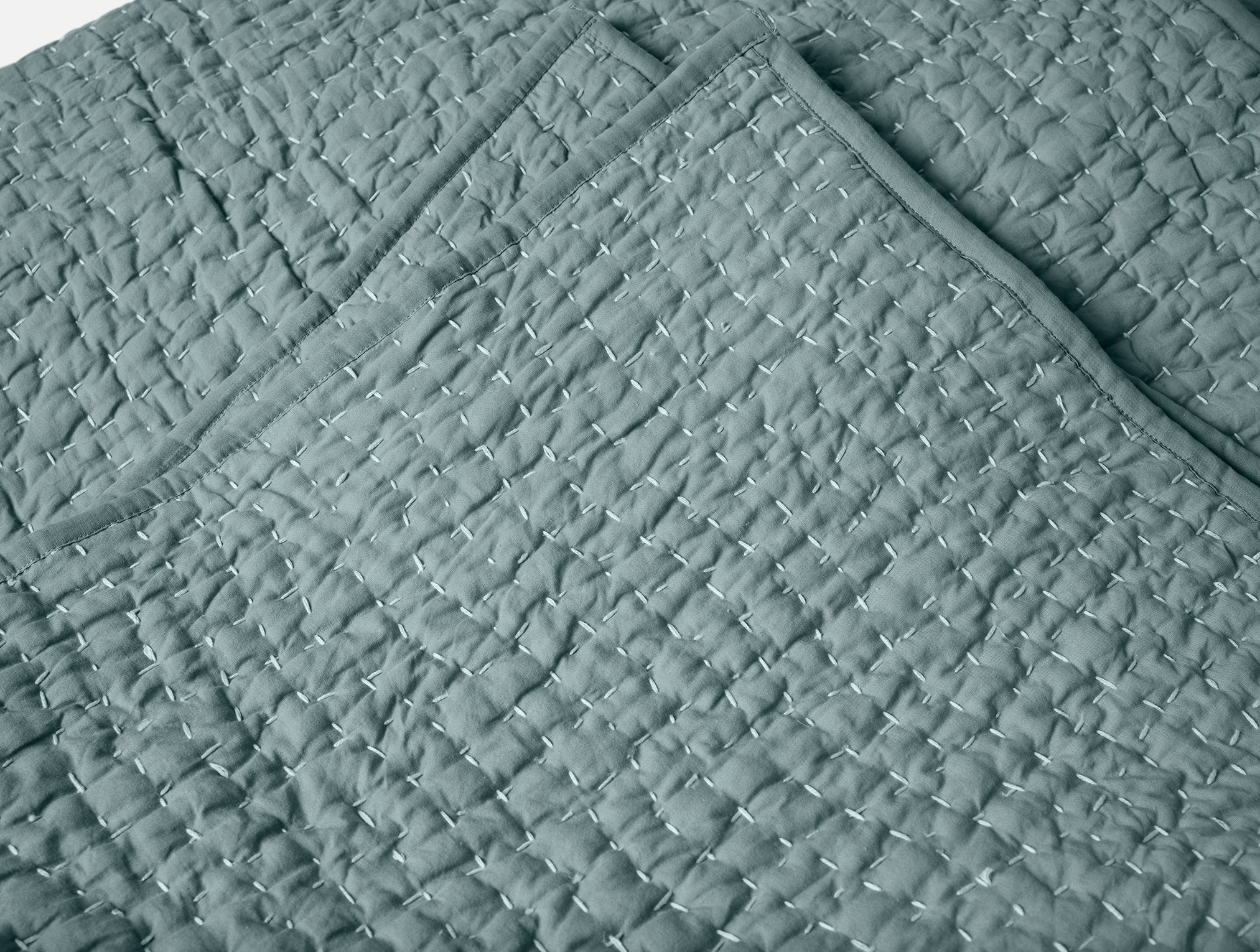 Pebbled Handstitched Organic Quilt - Image 3