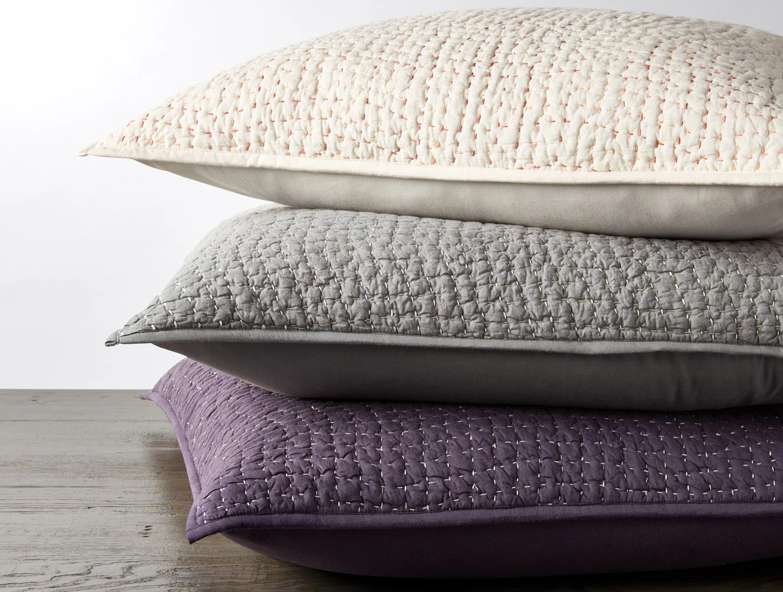 Pebbled Handstitched Organic Sham - Renewed - Image 11