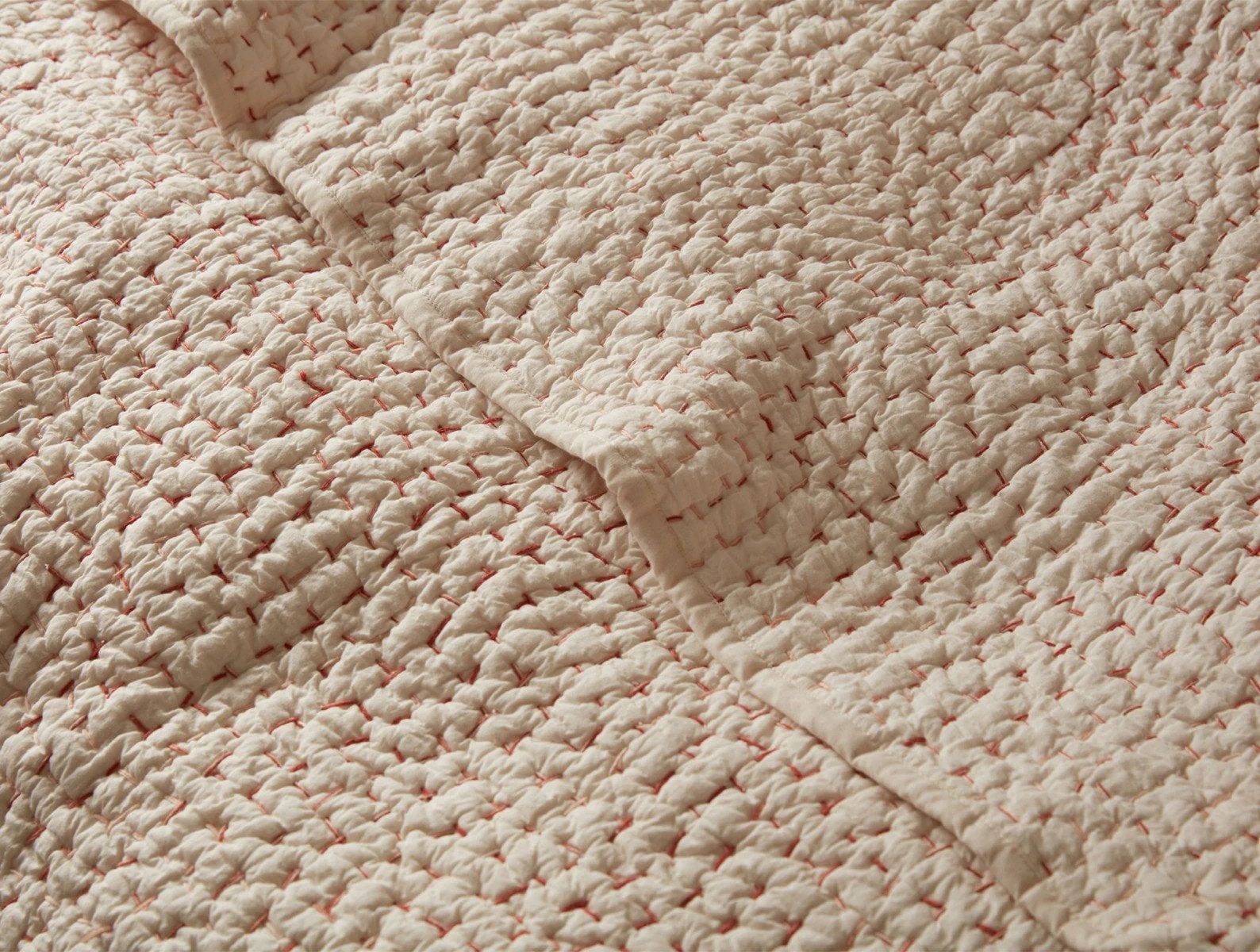 Pebbled Handstitched Organic Sham - Renewed - Image 7