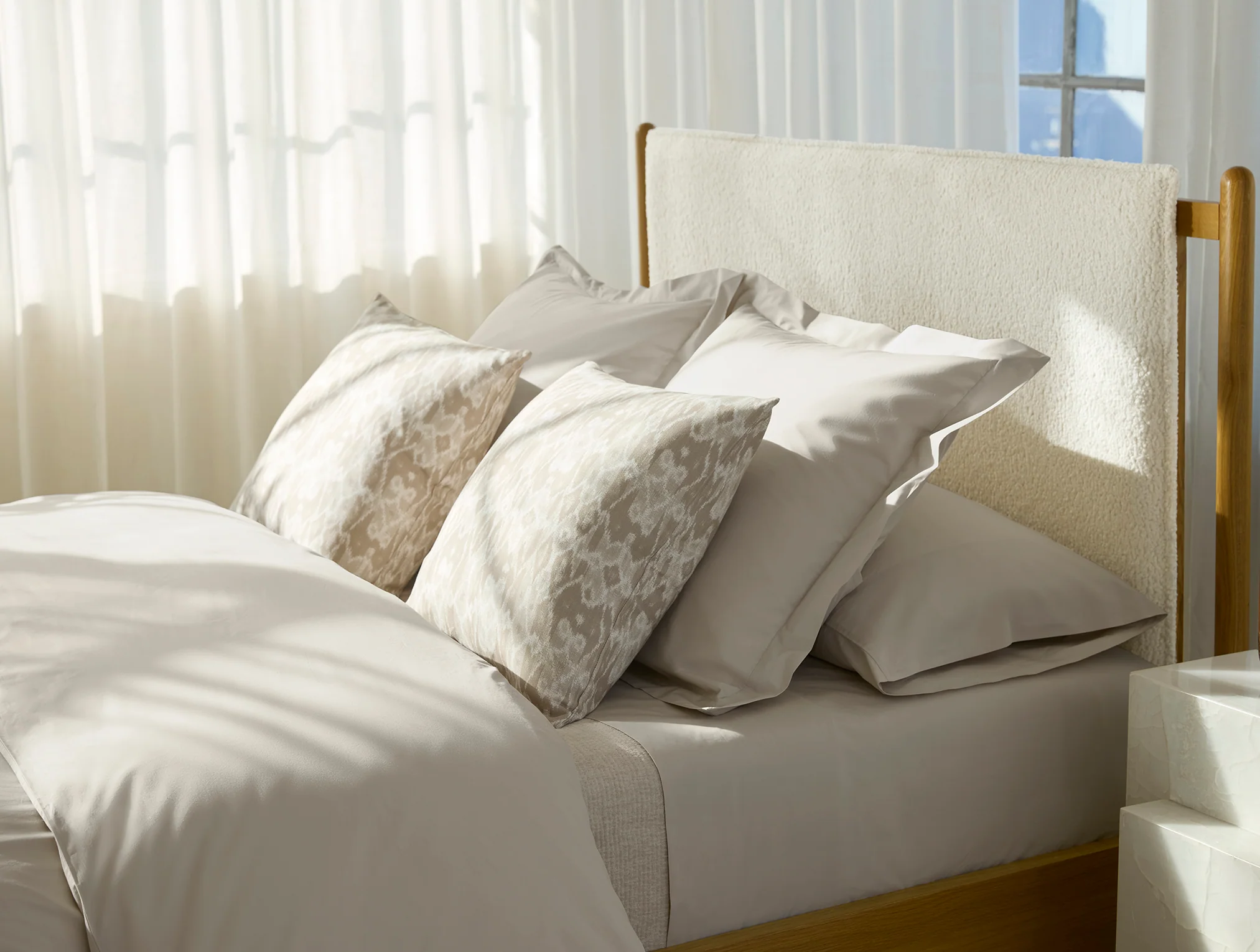 Refined Organic Percale Duvet Cover - Image 3