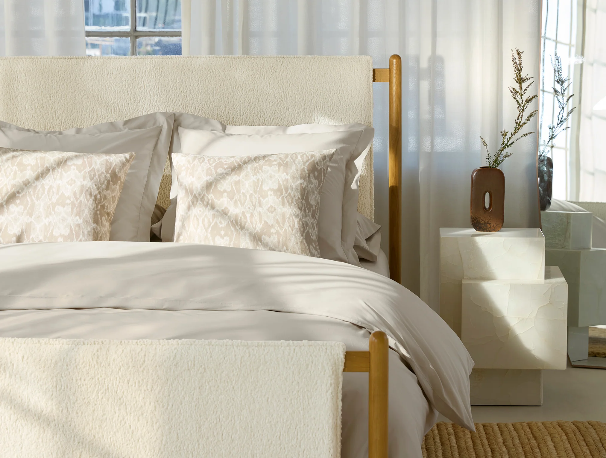 Refined Organic Percale Duvet Cover - Image 5