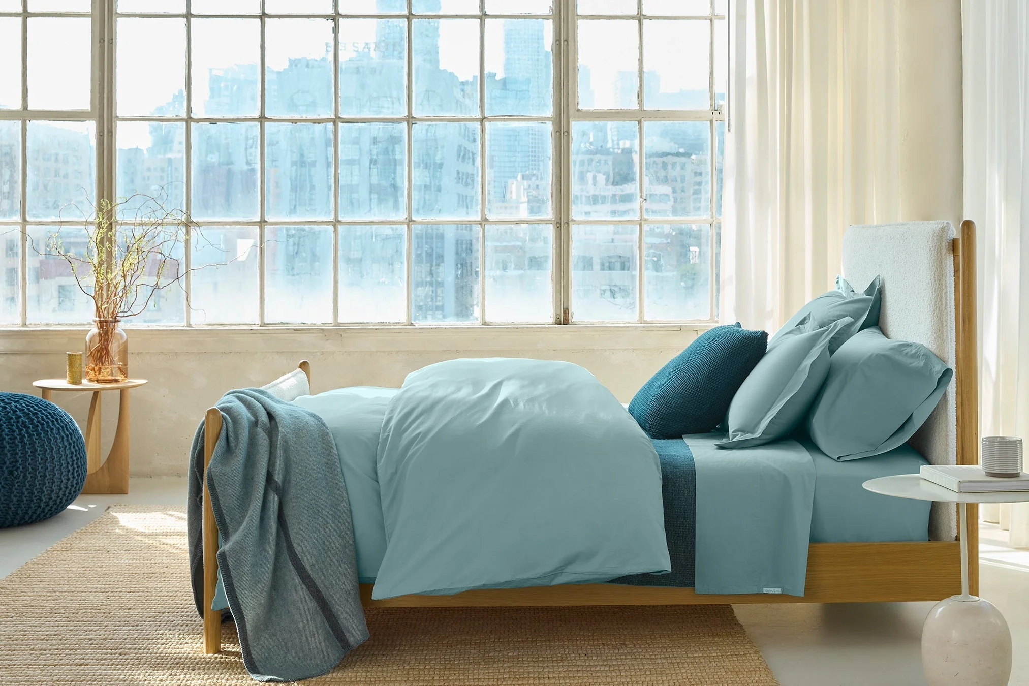 Refined Organic Percale Fitted Sheet - Image 3