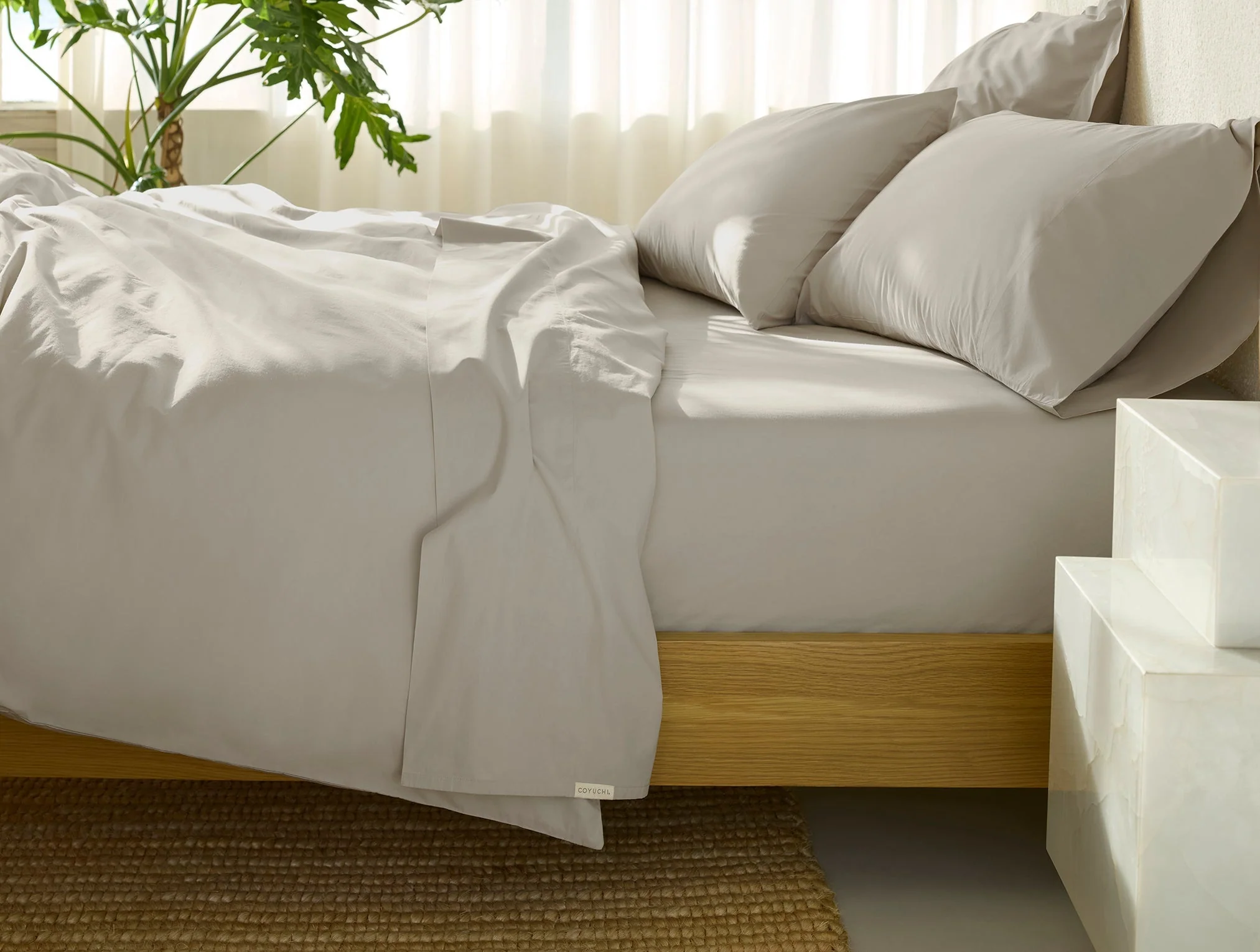 Refined Organic Percale Sheet Set - Image 4