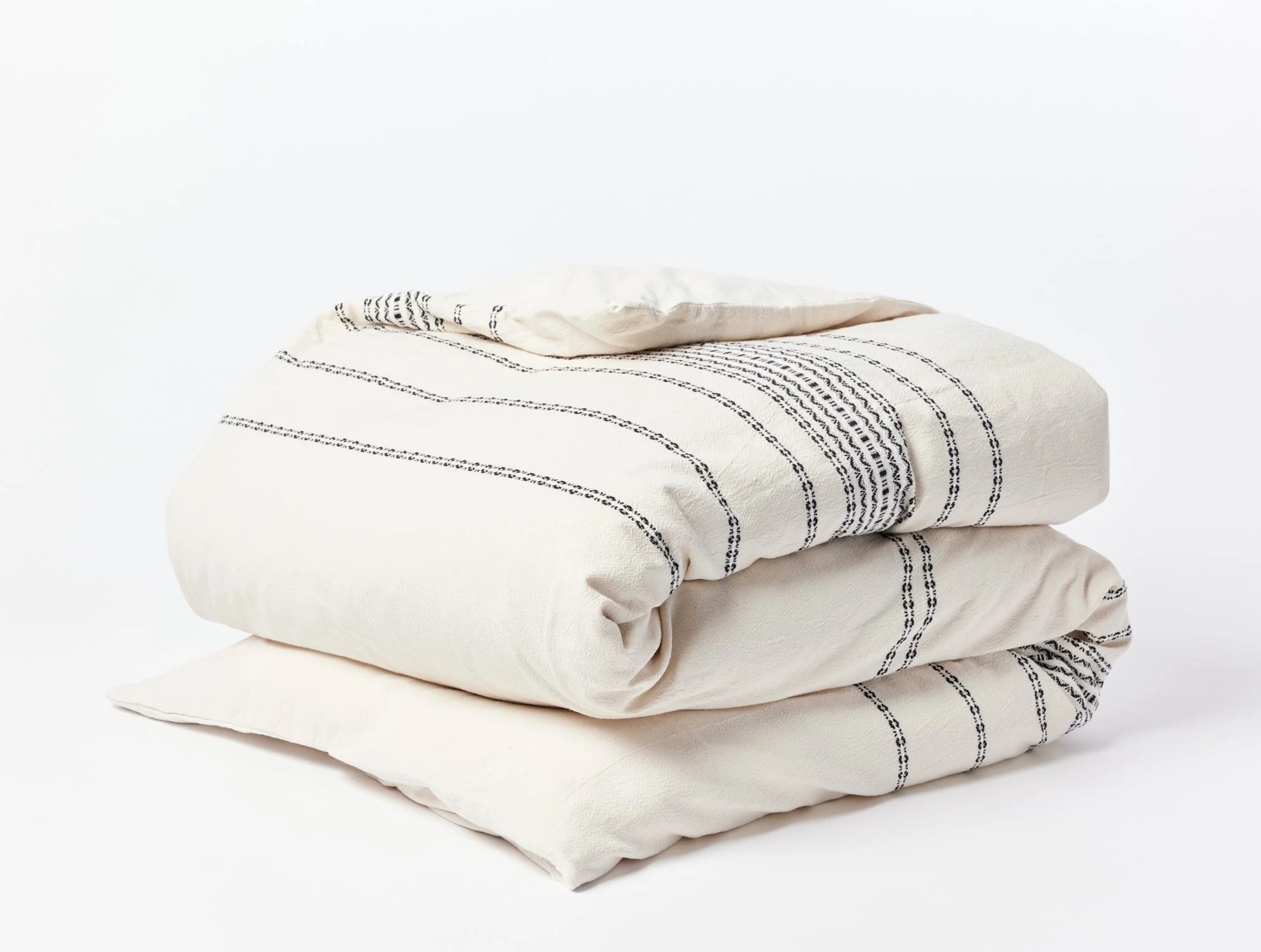 Rippled Stripe Organic Duvet Set - Image 12