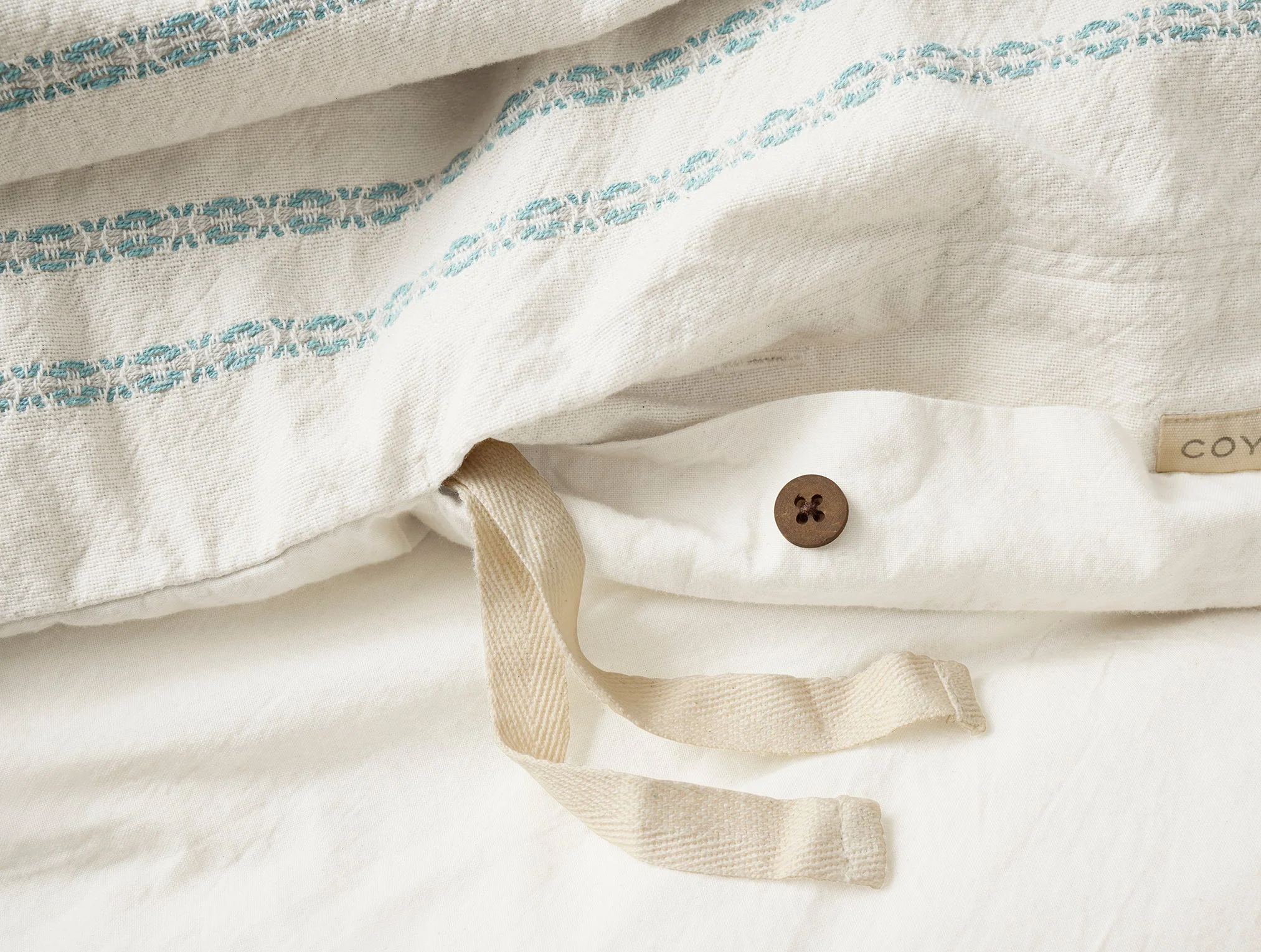 Rippled Stripe Organic Duvet Set - Image 6