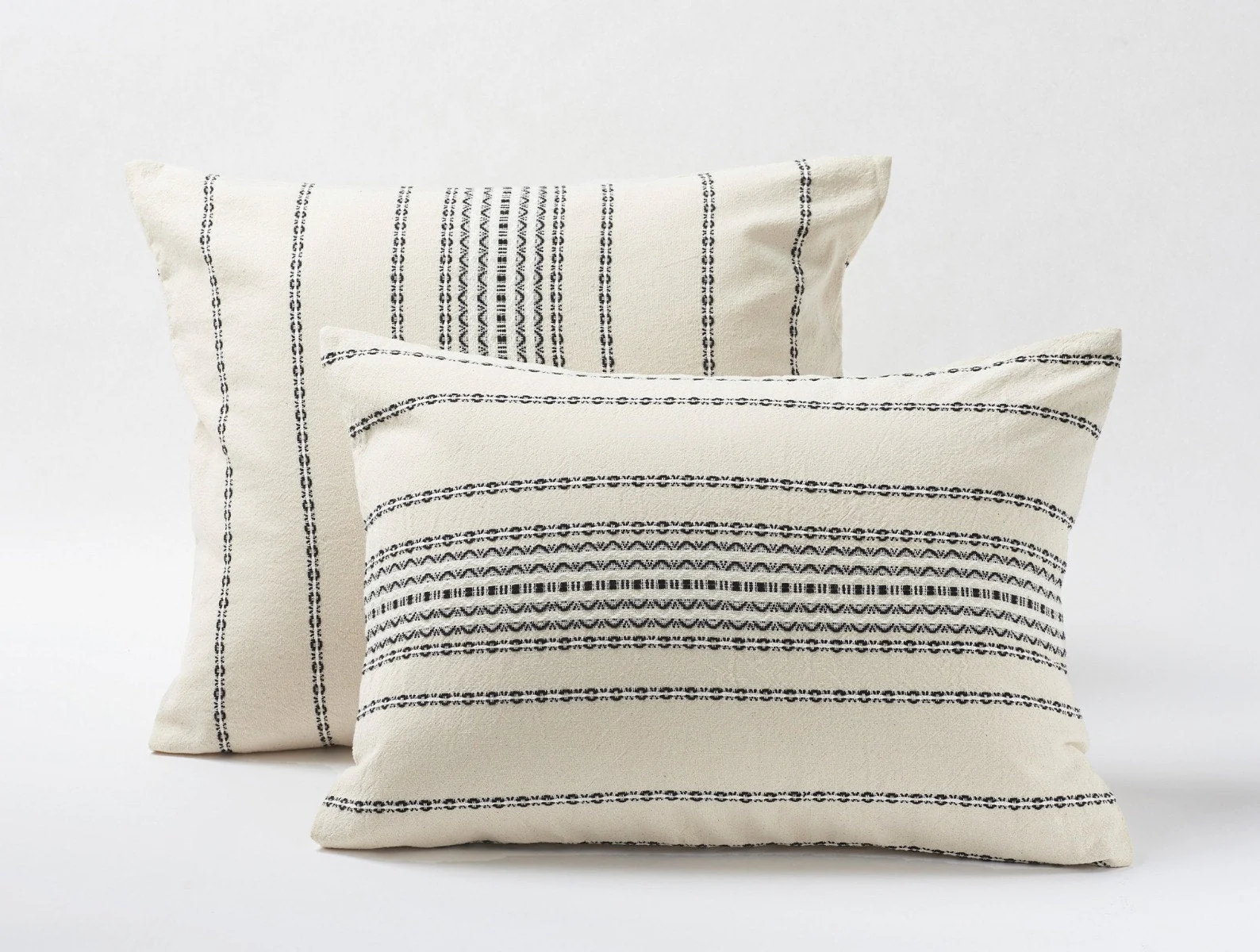 Rippled Stripe Organic Sham - Renewed