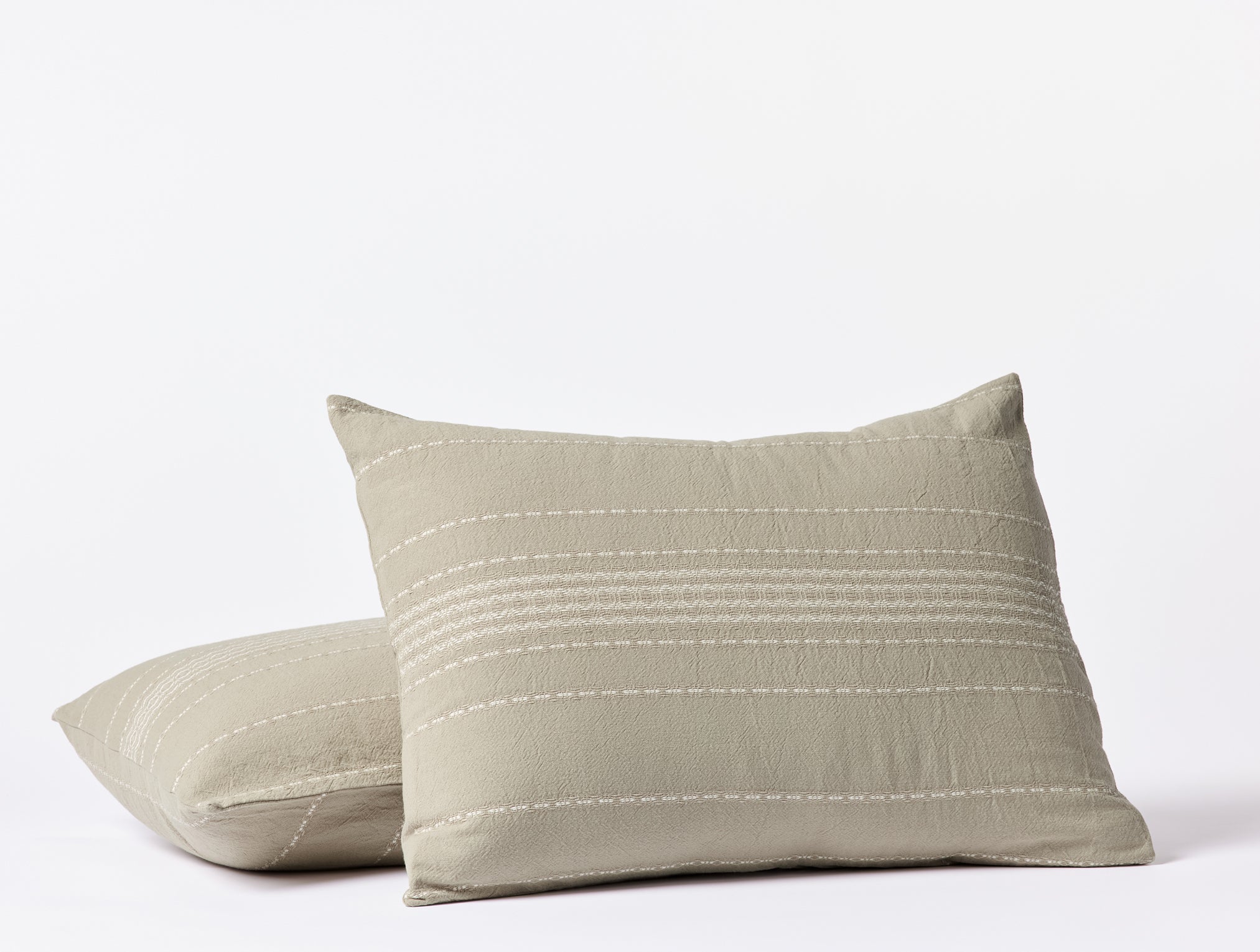 Rippled Stripe Organic Sham - Renewed - Image 3