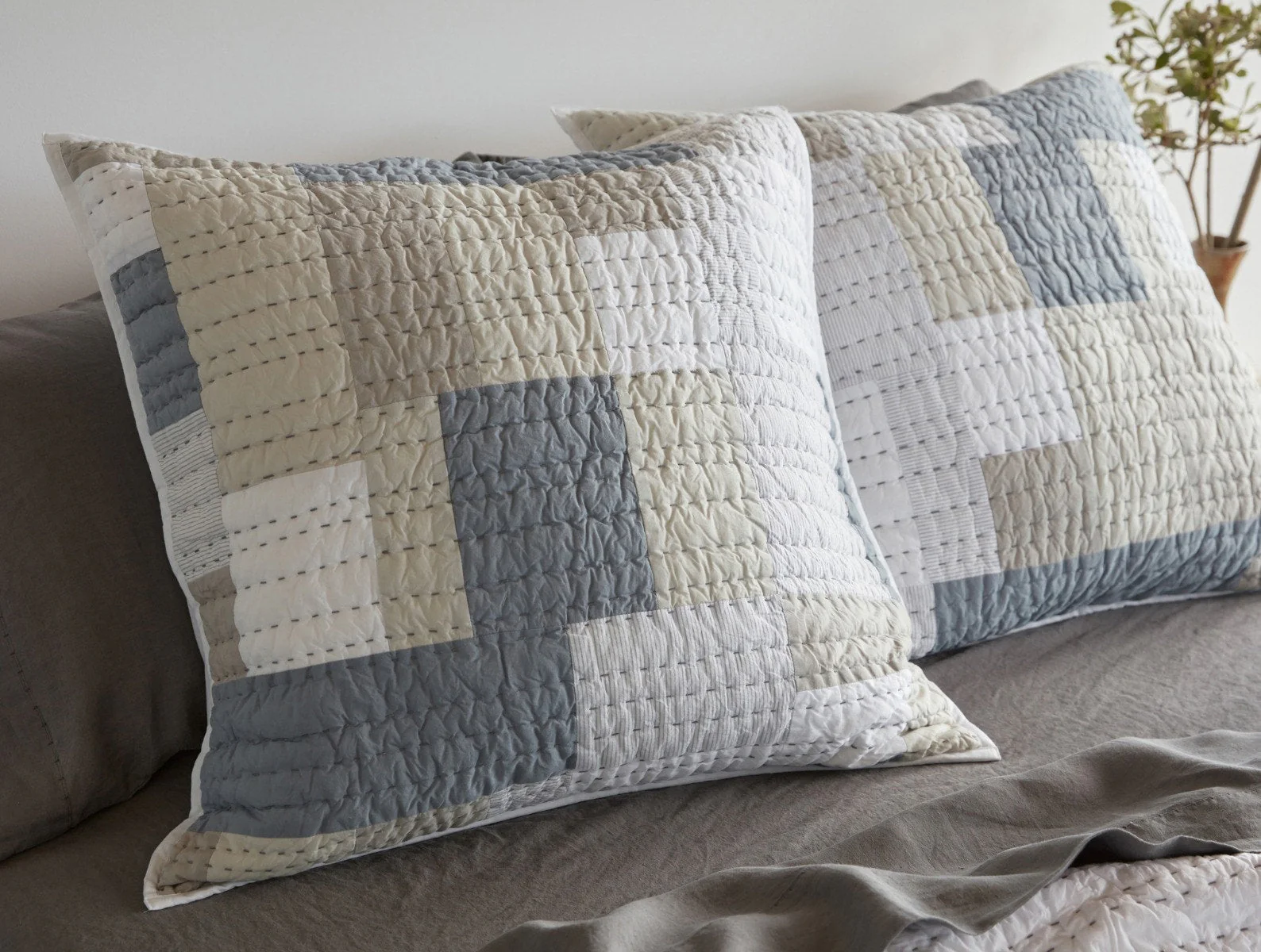 Seascape Patchwork Organic Quilt - Renewed - Image 4