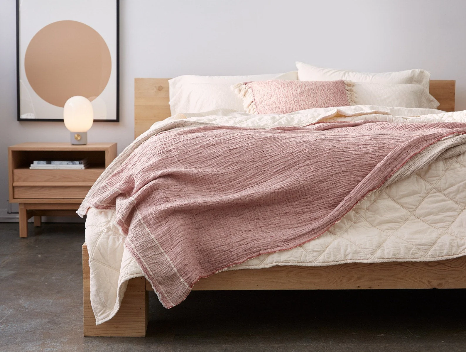Topanga Organic Matelasse Striped Throw - Image 4