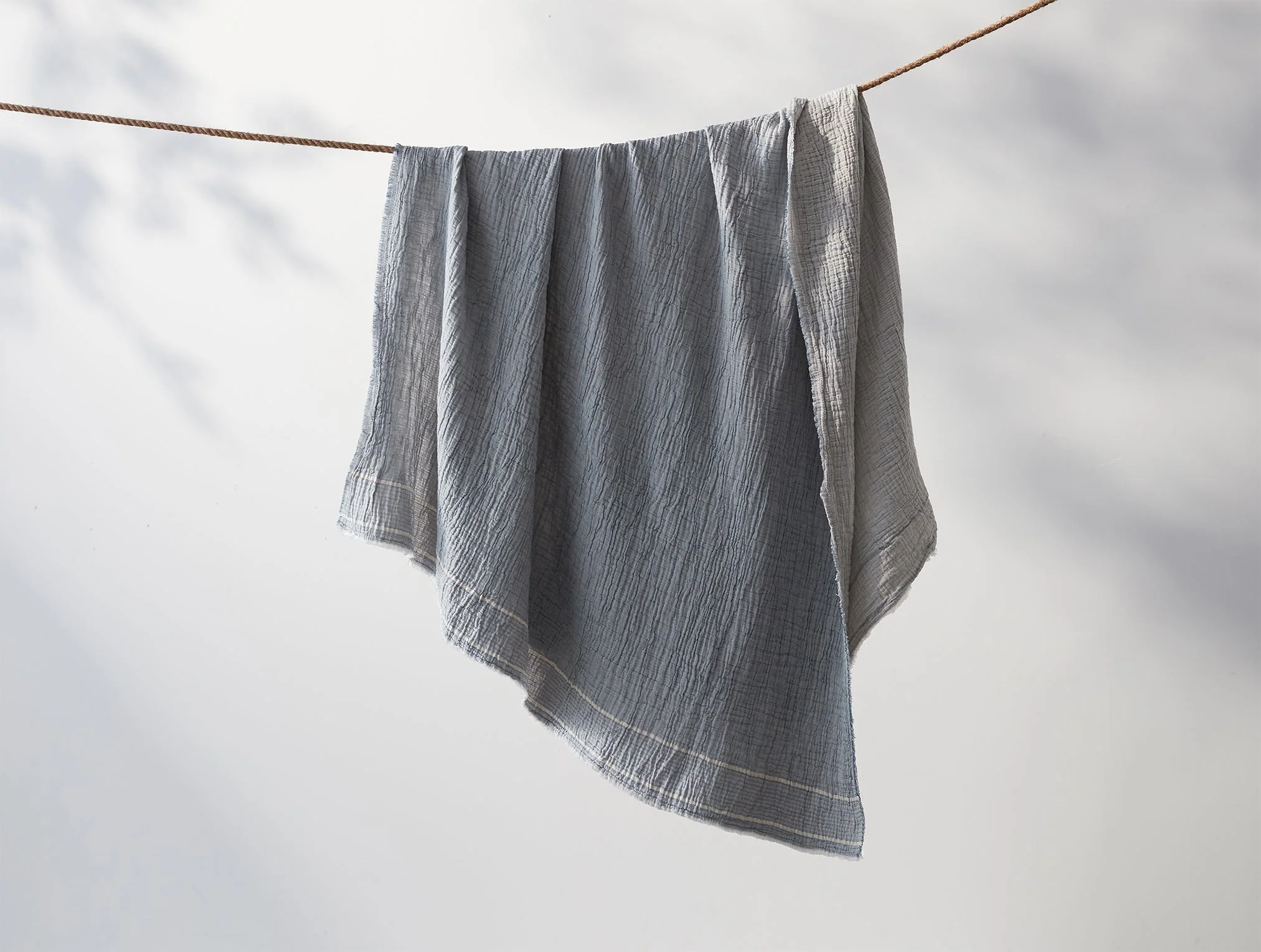 Topanga Organic Matelasse Striped Throw - Image 2