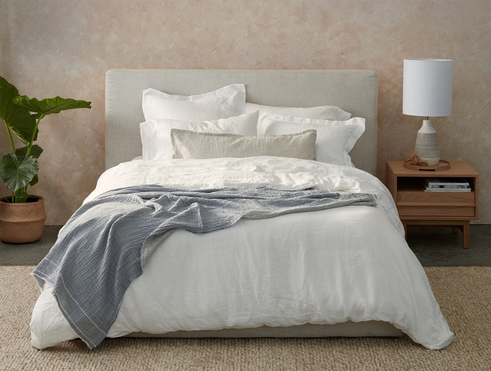 Topanga Organic Matelasse Striped Throw - Image 4