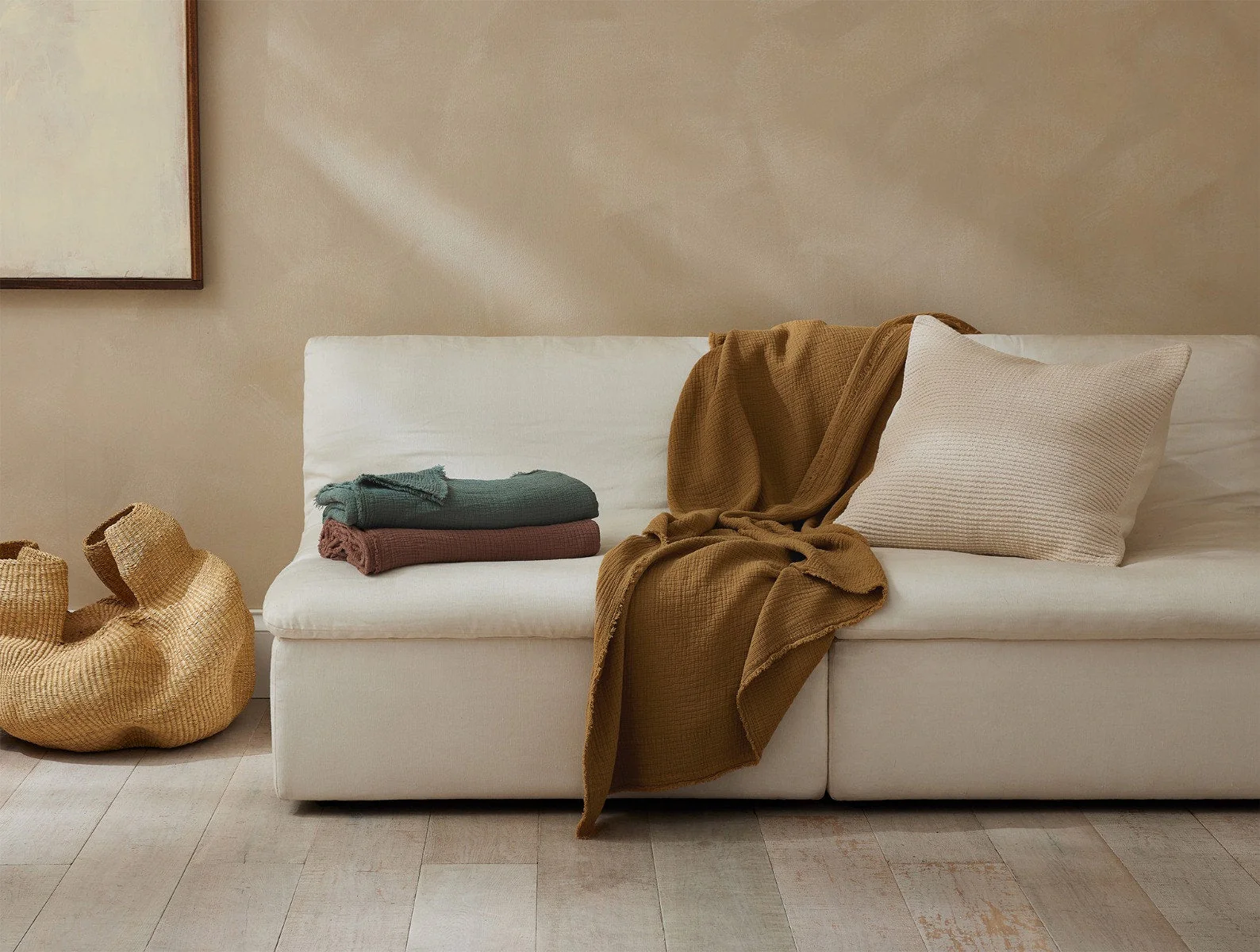 Topanga Organic Matelasse Throw - Image 2