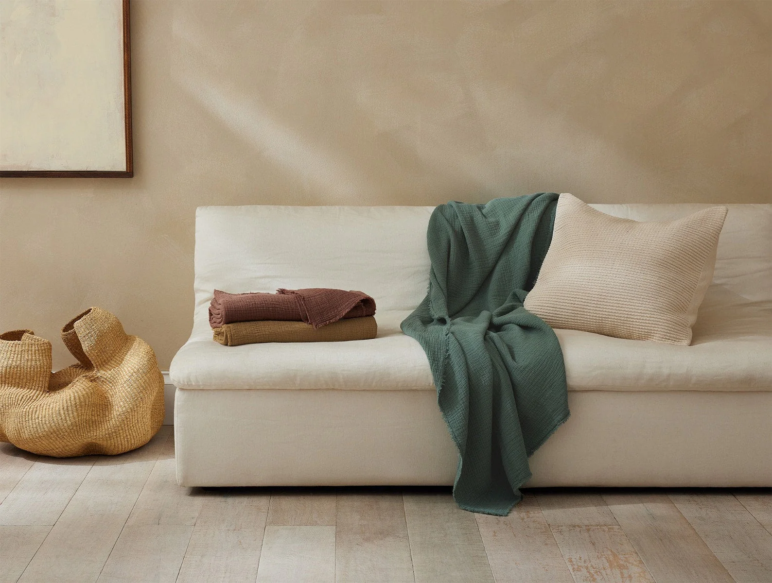 Topanga Organic Matelasse Throw - Image 2