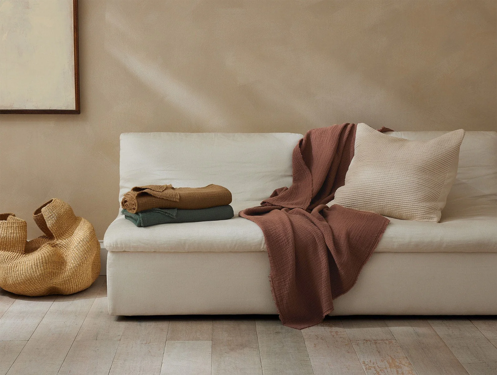 Topanga Organic Matelasse Throw - Image 2
