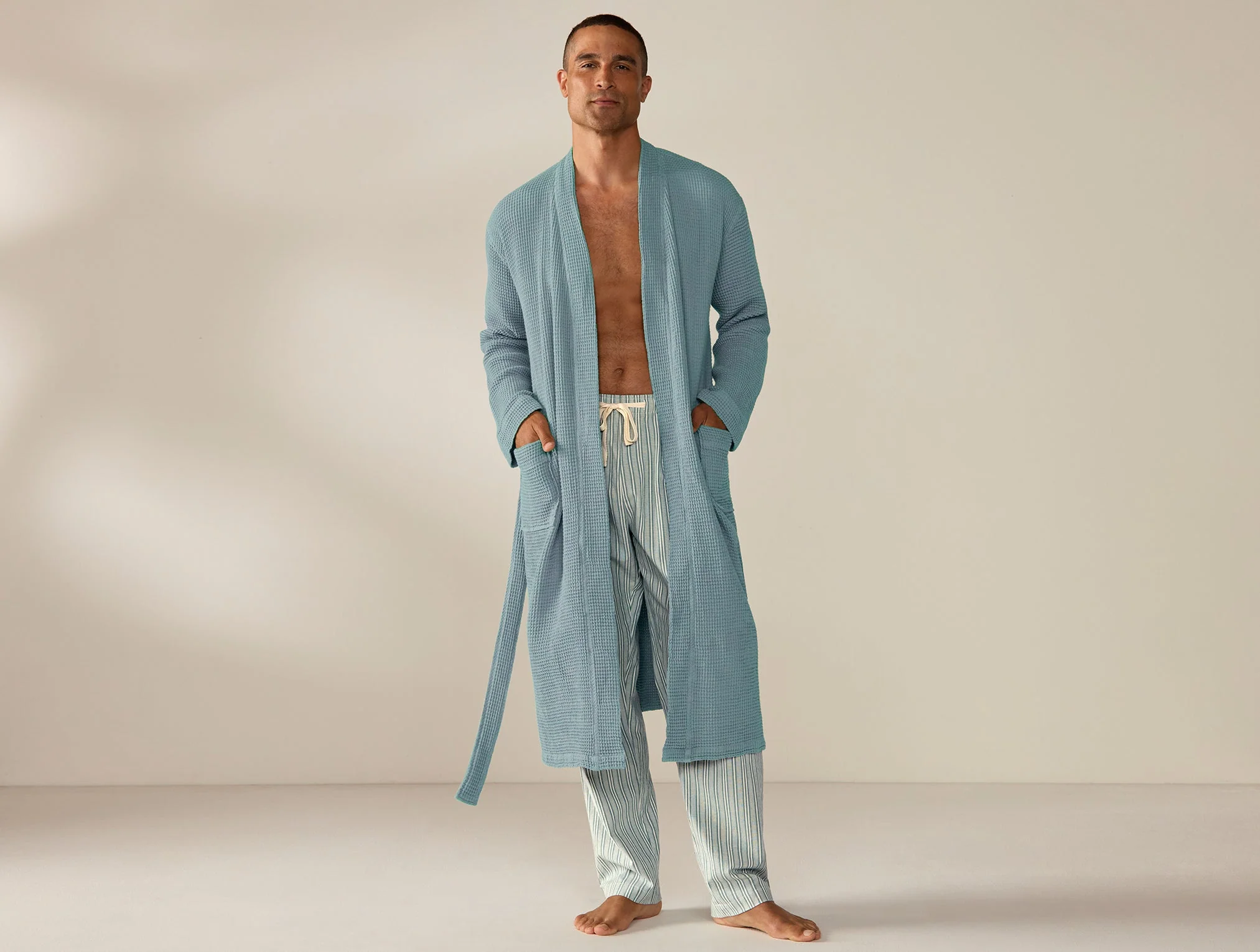 Unisex Organic Waffle Robe - Renewed - Image 5