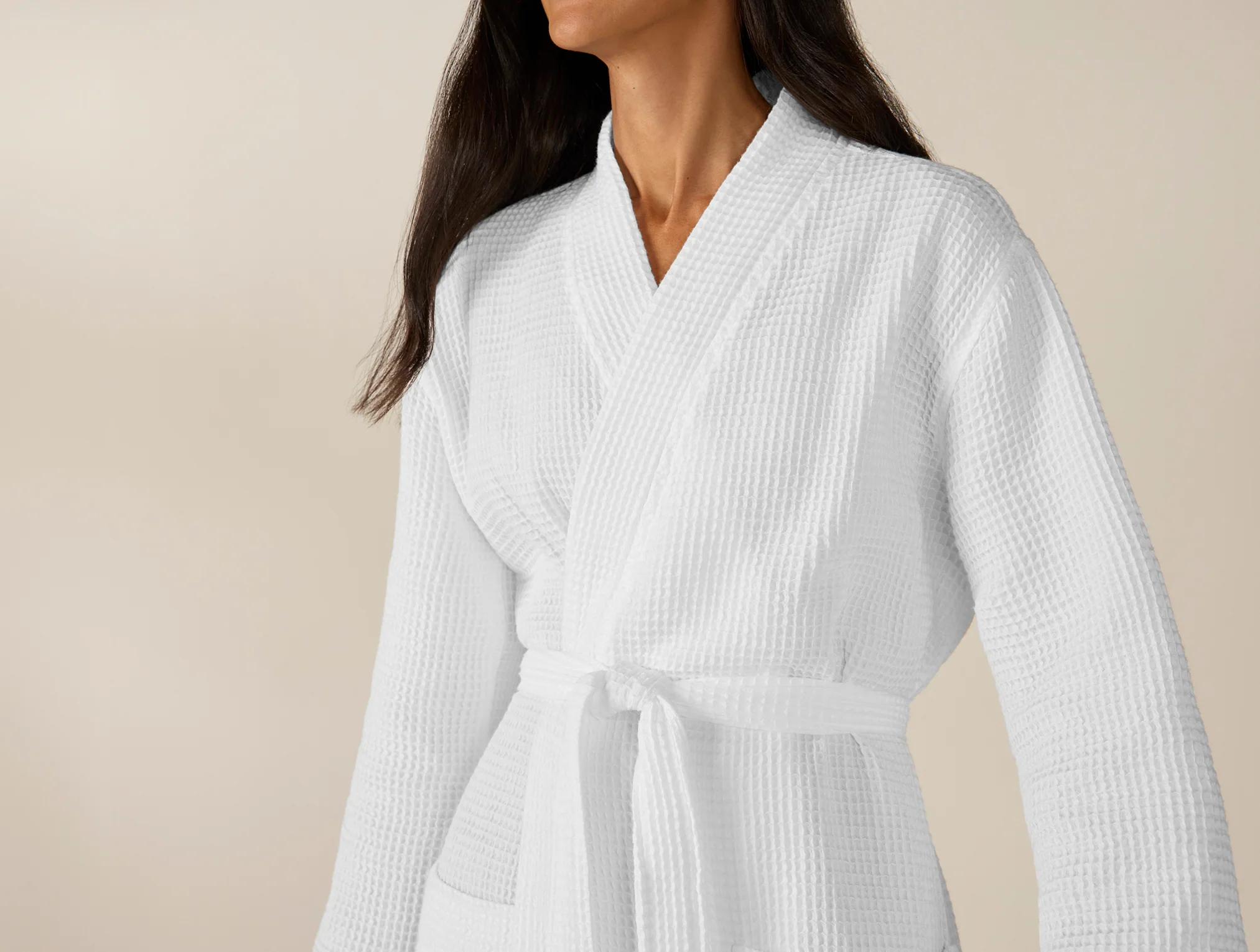 Unisex Organic Waffle Robe - Image 5