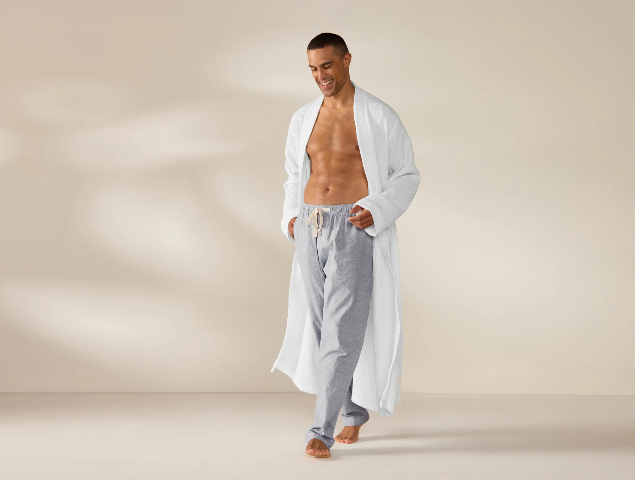 Unisex Organic Waffle Robe - Image 7