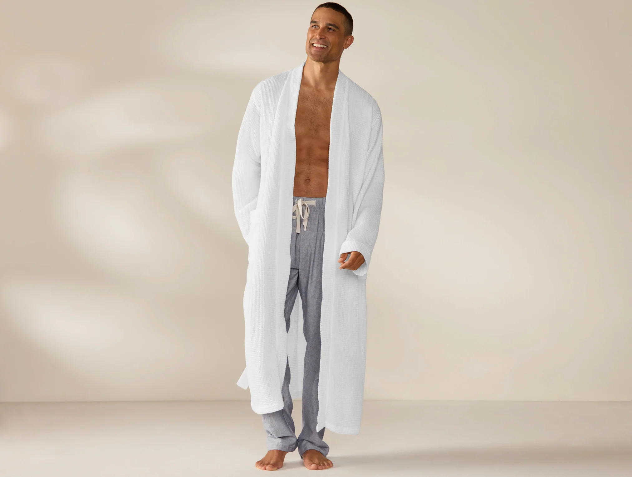 Unisex Organic Waffle Robe - Image 8