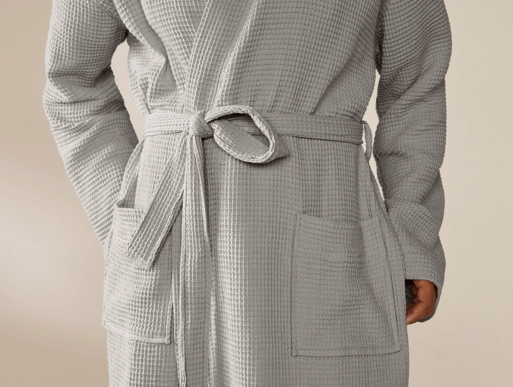 Unisex Organic Waffle Robe - Image 2