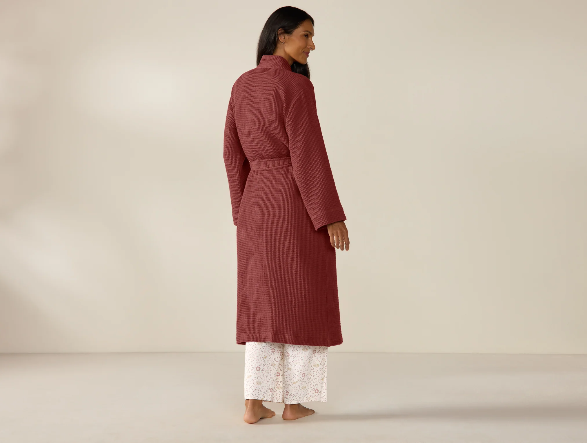 Unisex Organic Waffle Robe - Image 4