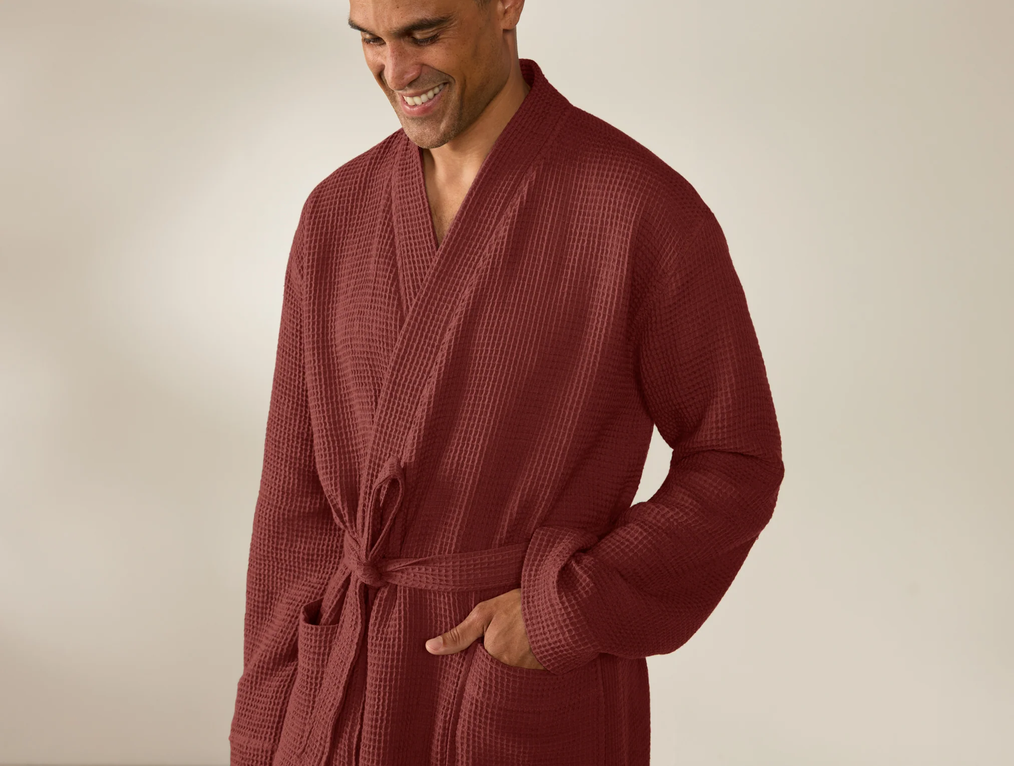 Unisex Organic Waffle Robe - Image 7