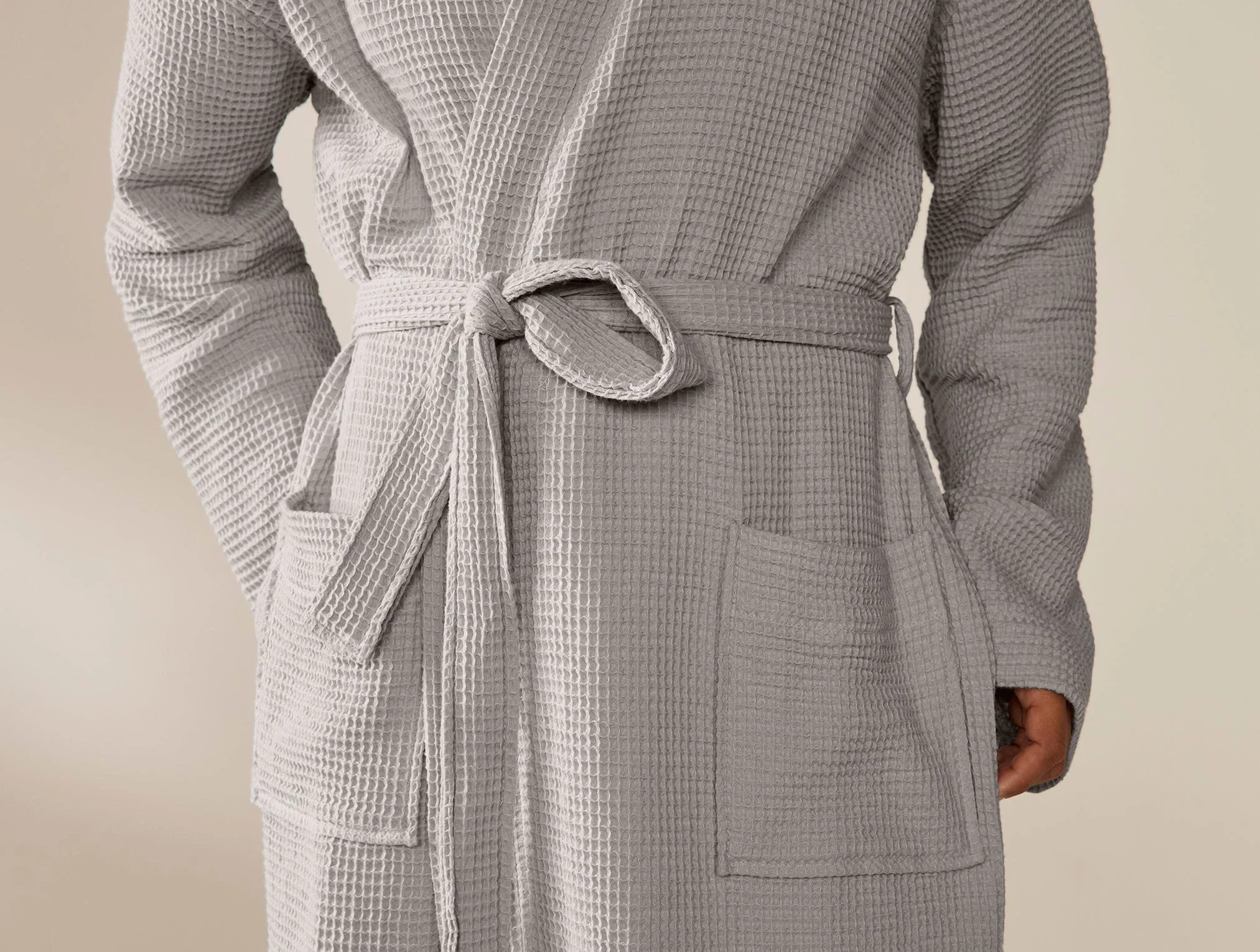 Unisex Organic Waffle Robe - Renewed - Image 2
