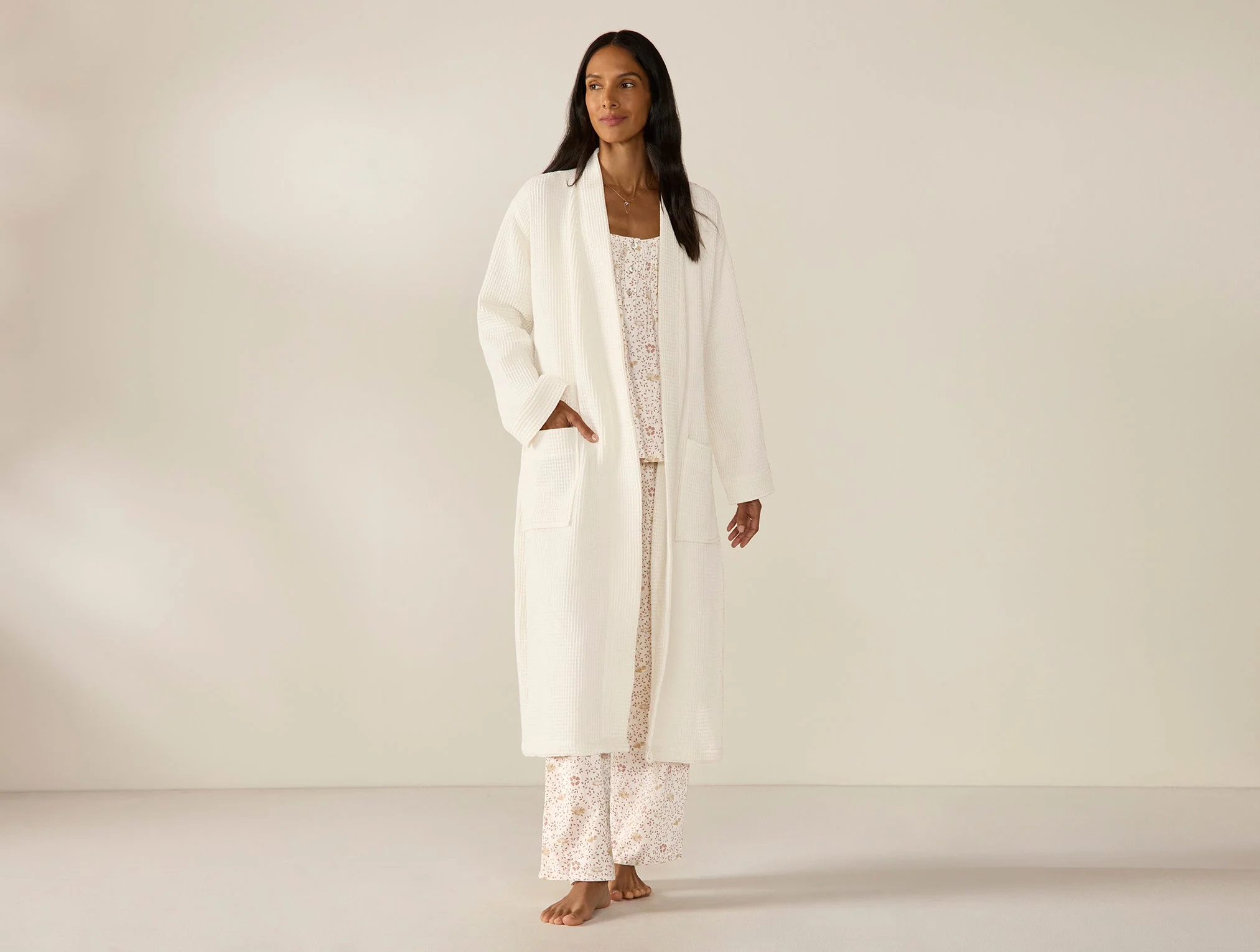 Unisex Organic Waffle Robe - Renewed - Image 3