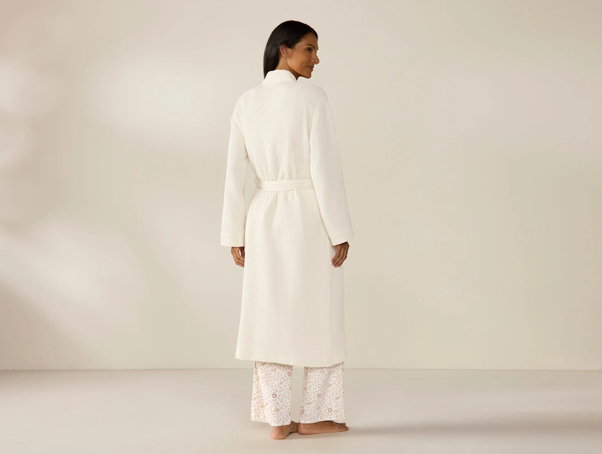 Unisex Organic Waffle Robe - Renewed - Image 4
