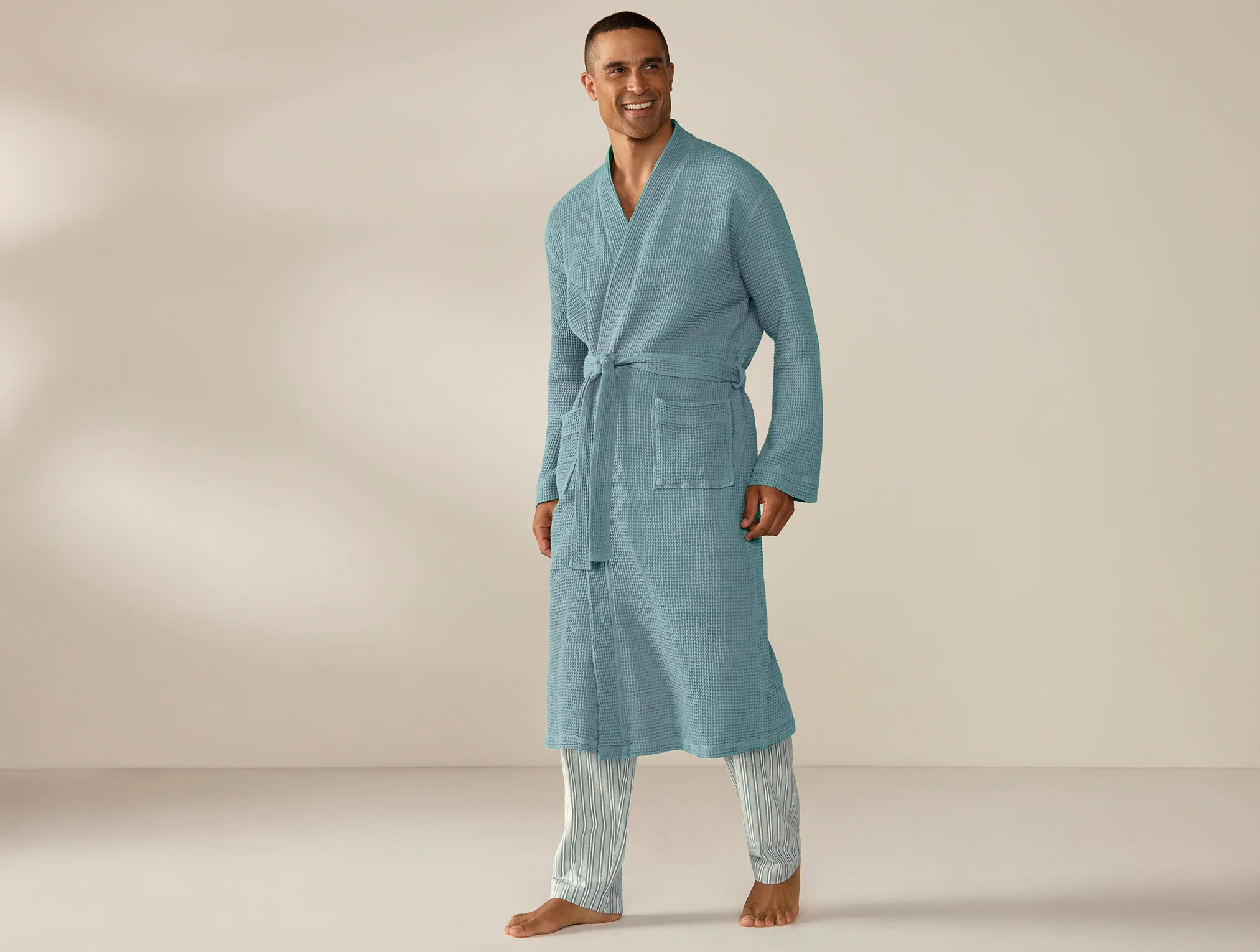 Unisex Organic Waffle Robe - Image 6