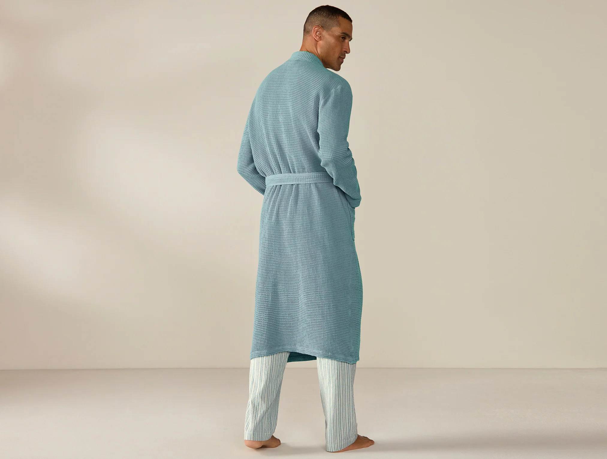 Unisex Organic Waffle Robe - Image 7
