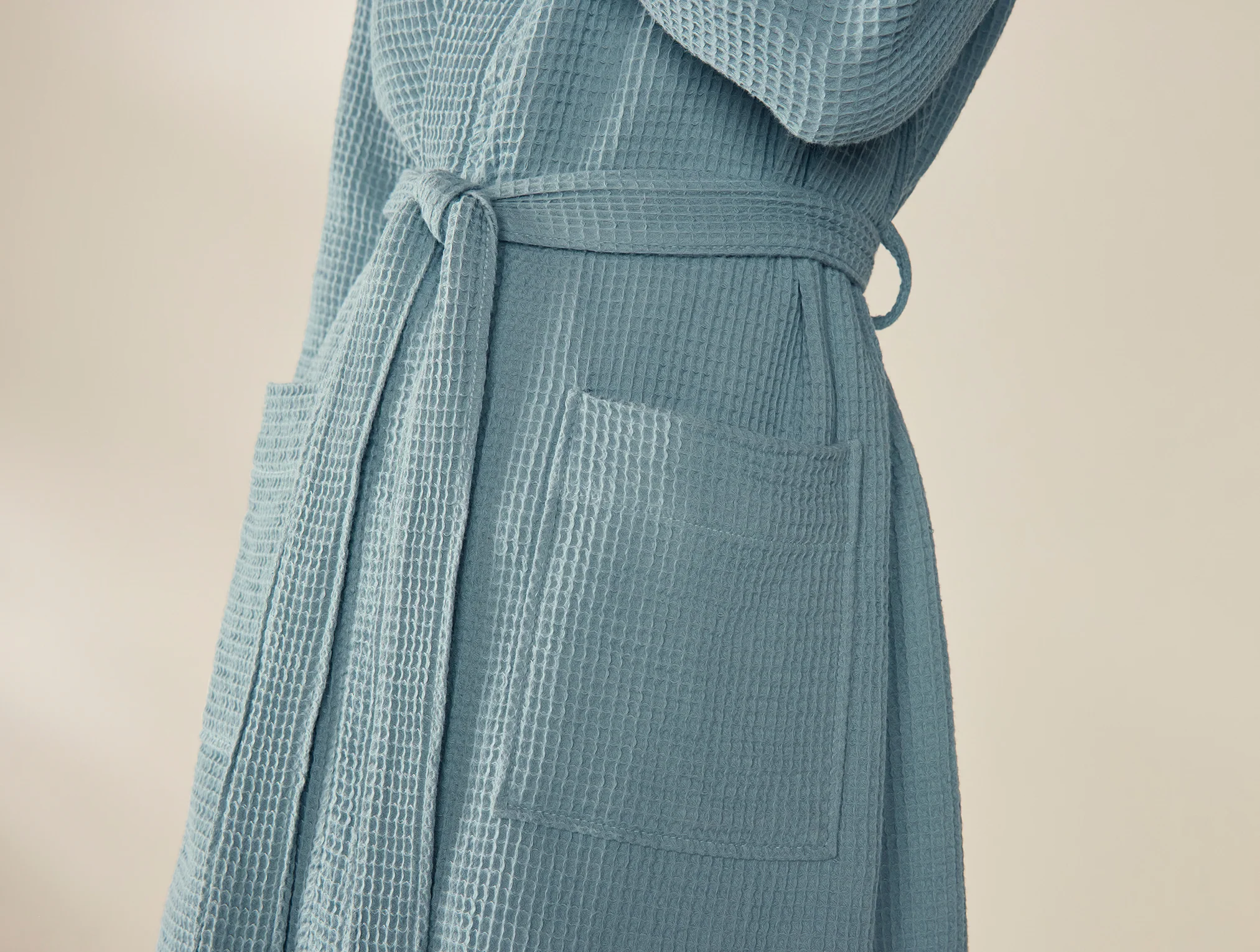 Unisex Organic Waffle Robe - Image 9