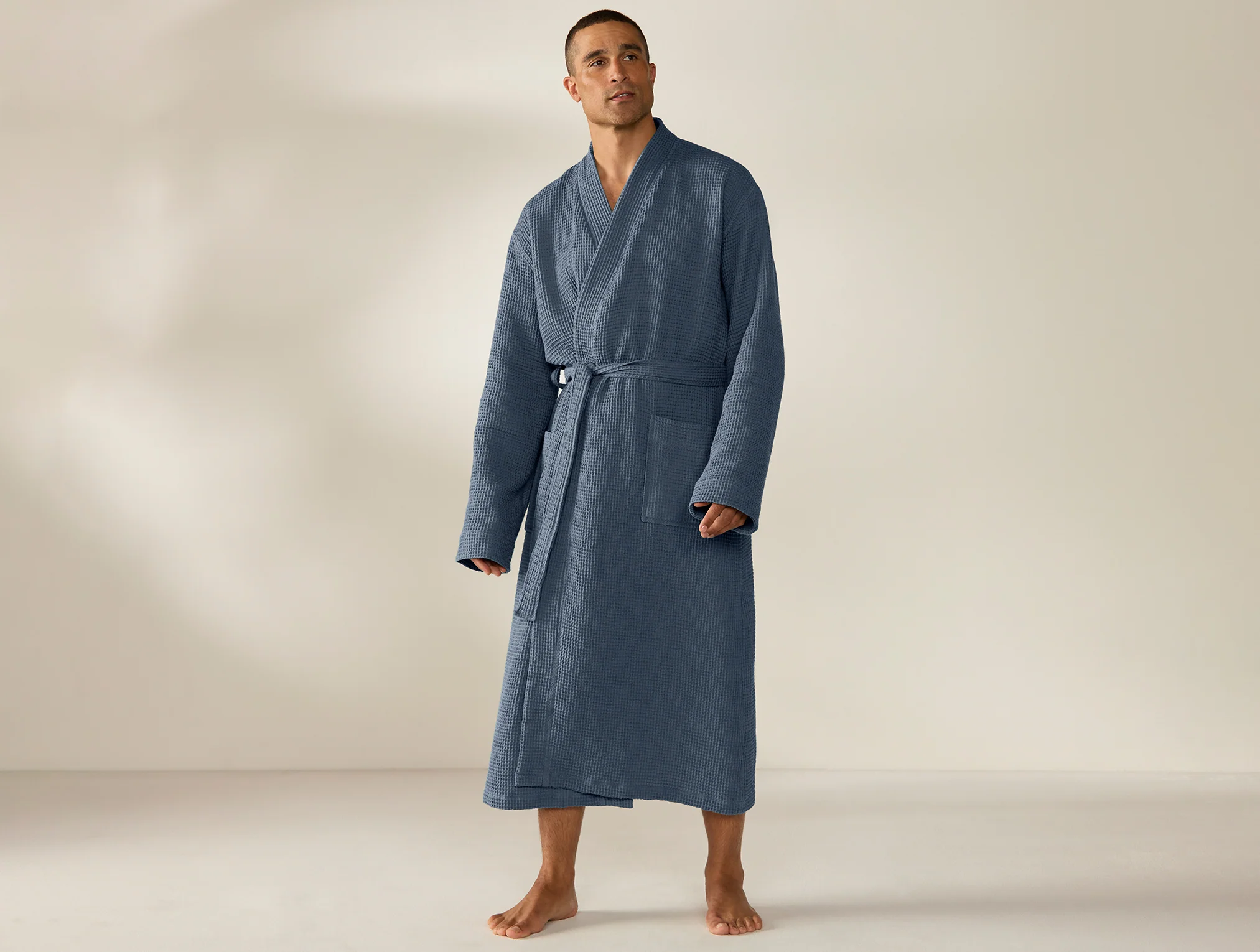 Unisex Organic Waffle Robe - Image 3