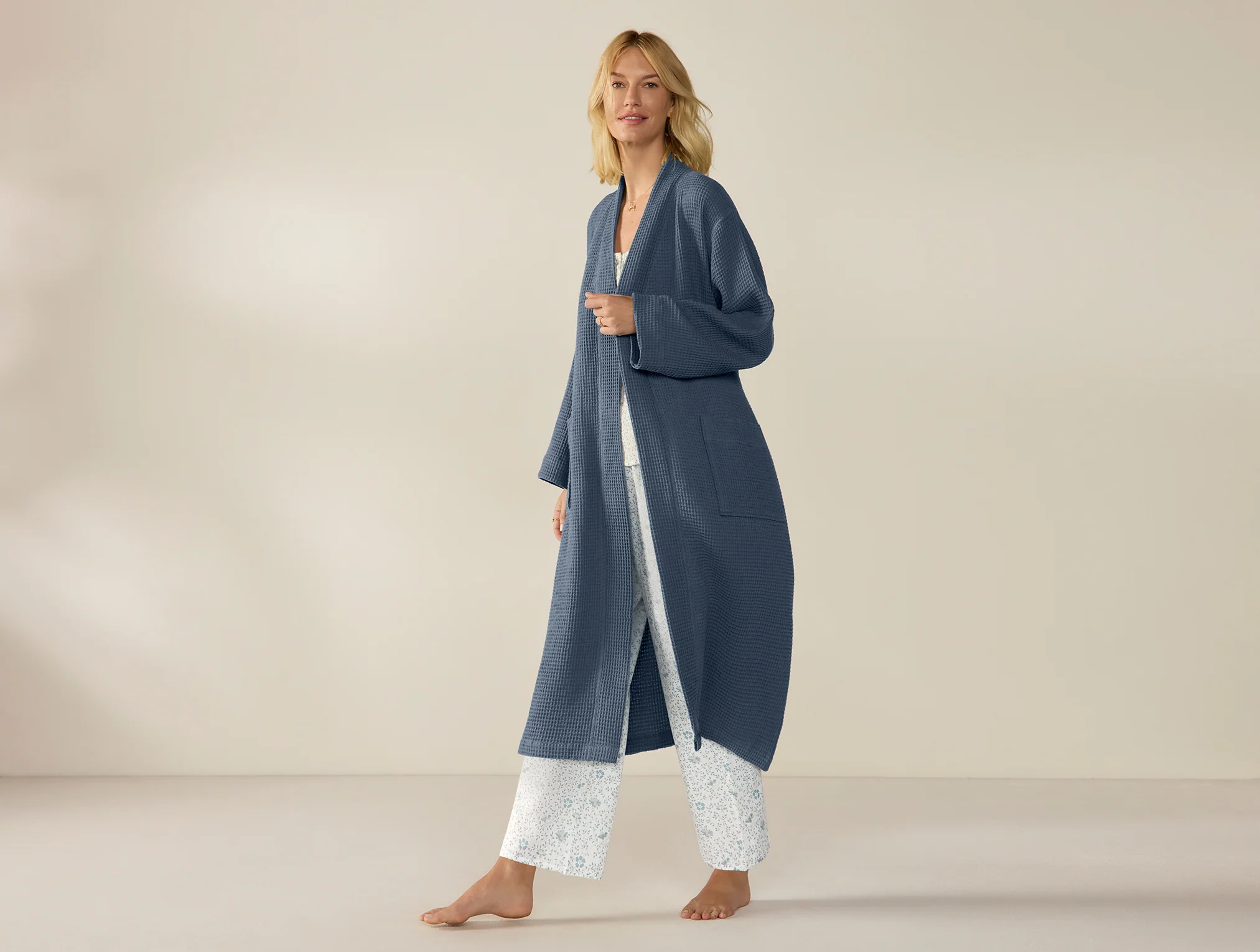 Unisex Organic Waffle Robe - Image 6