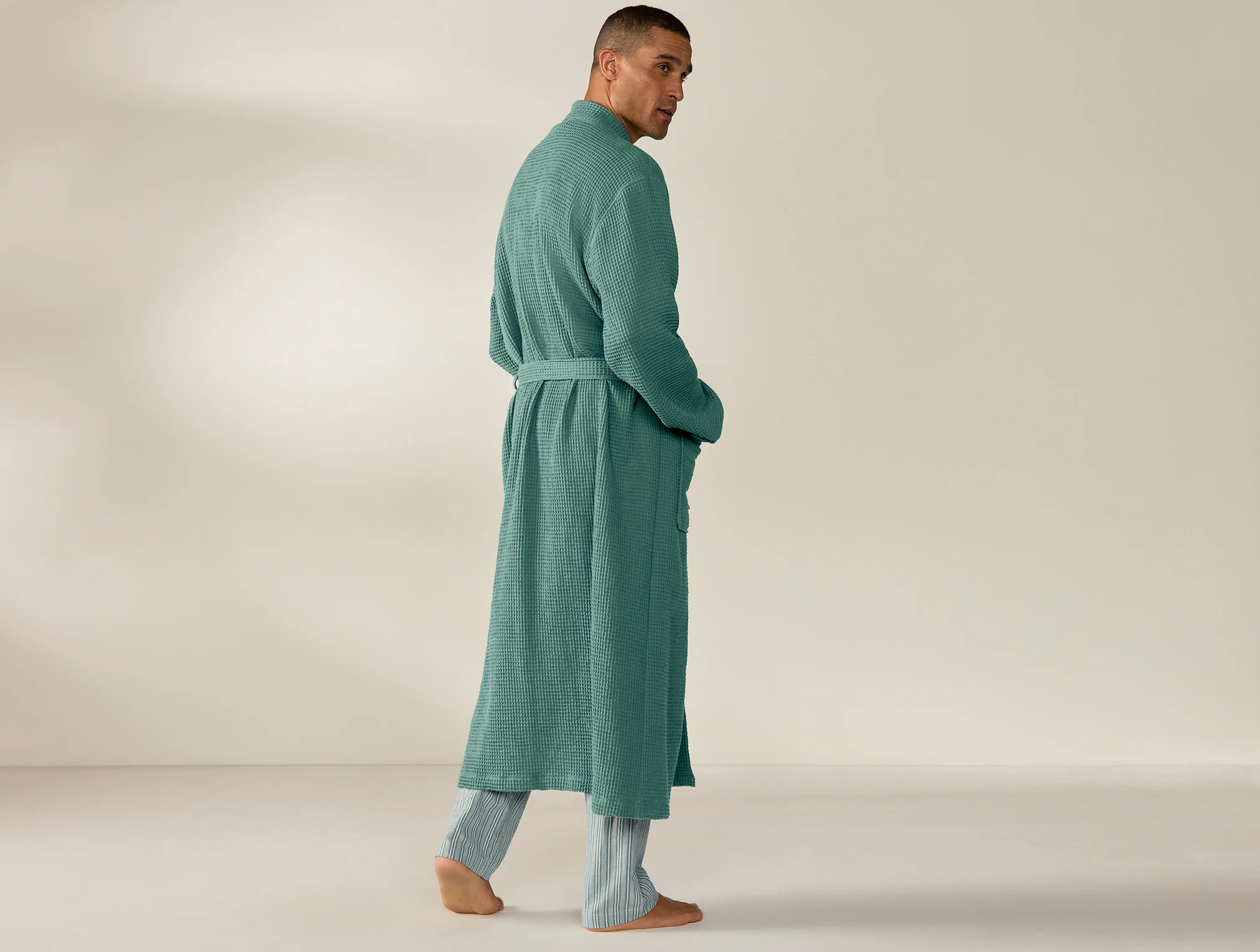 Unisex Organic Waffle Robe - Image 3